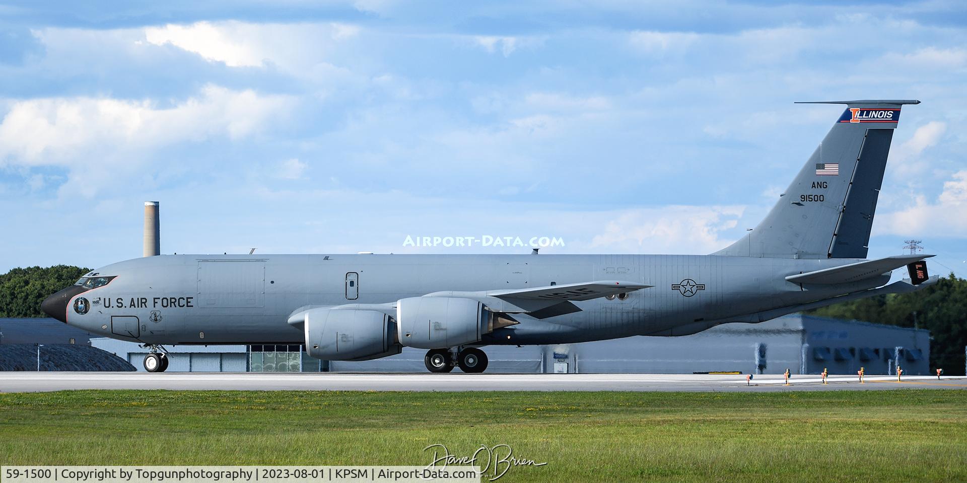 59-1500, 1960 Boeing KC-135R C/N 17988/T0403, REACH118 taking RW34