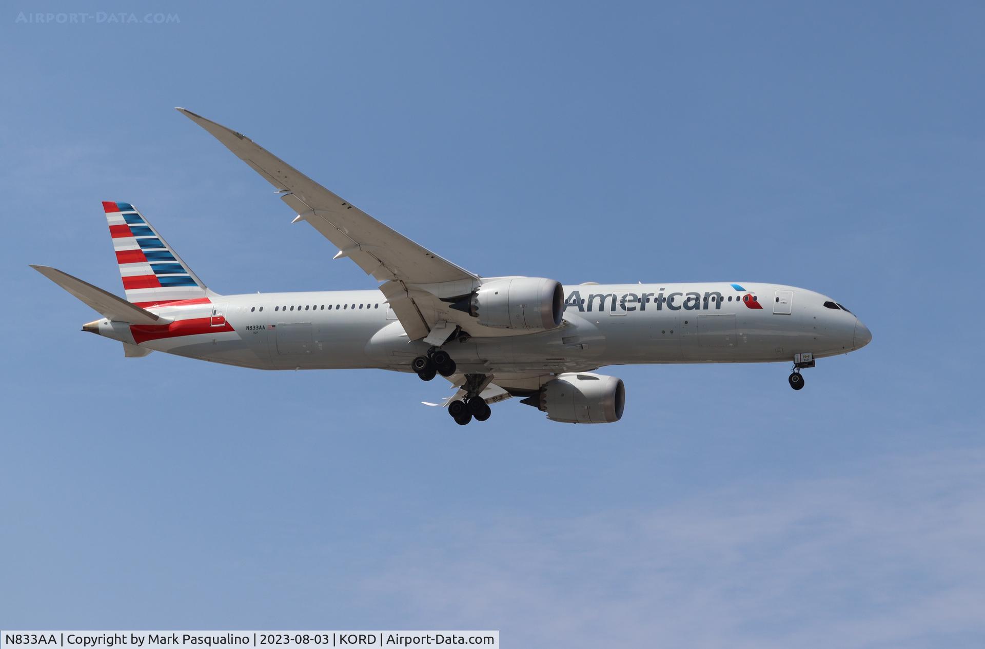 N833AA, 2017 Boeing 787-9 Dreamliner C/N 40645, Boeing 787-9