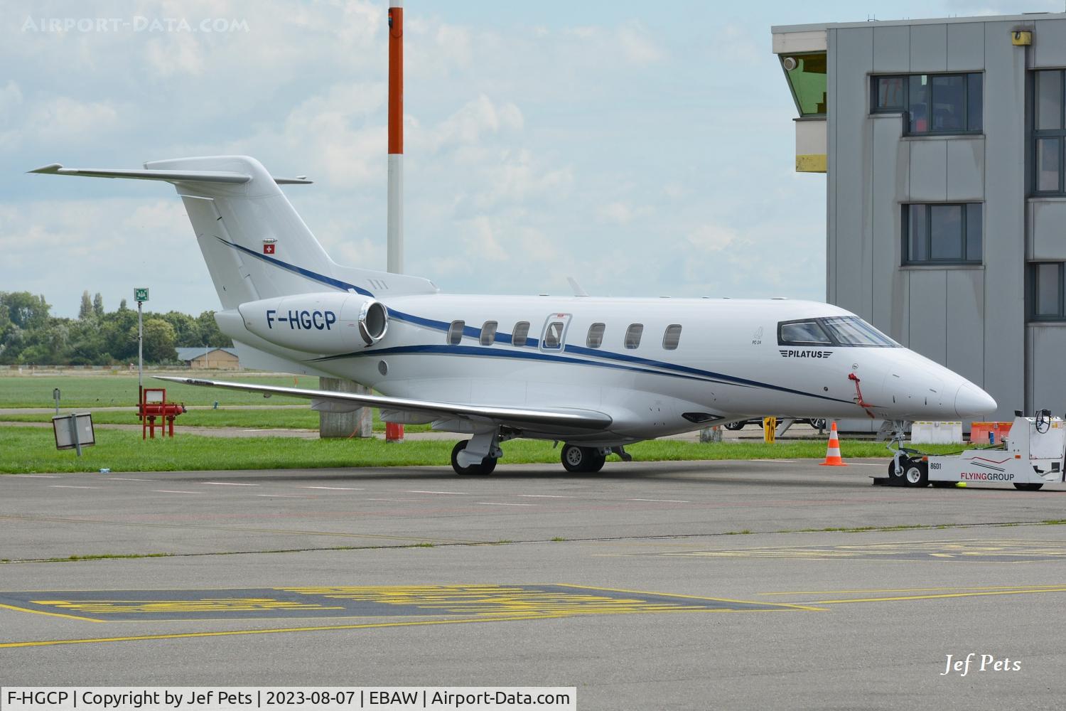 F-HGCP, 2019 Pilatus PC-24 C/N 167, At Antwerp Airport.