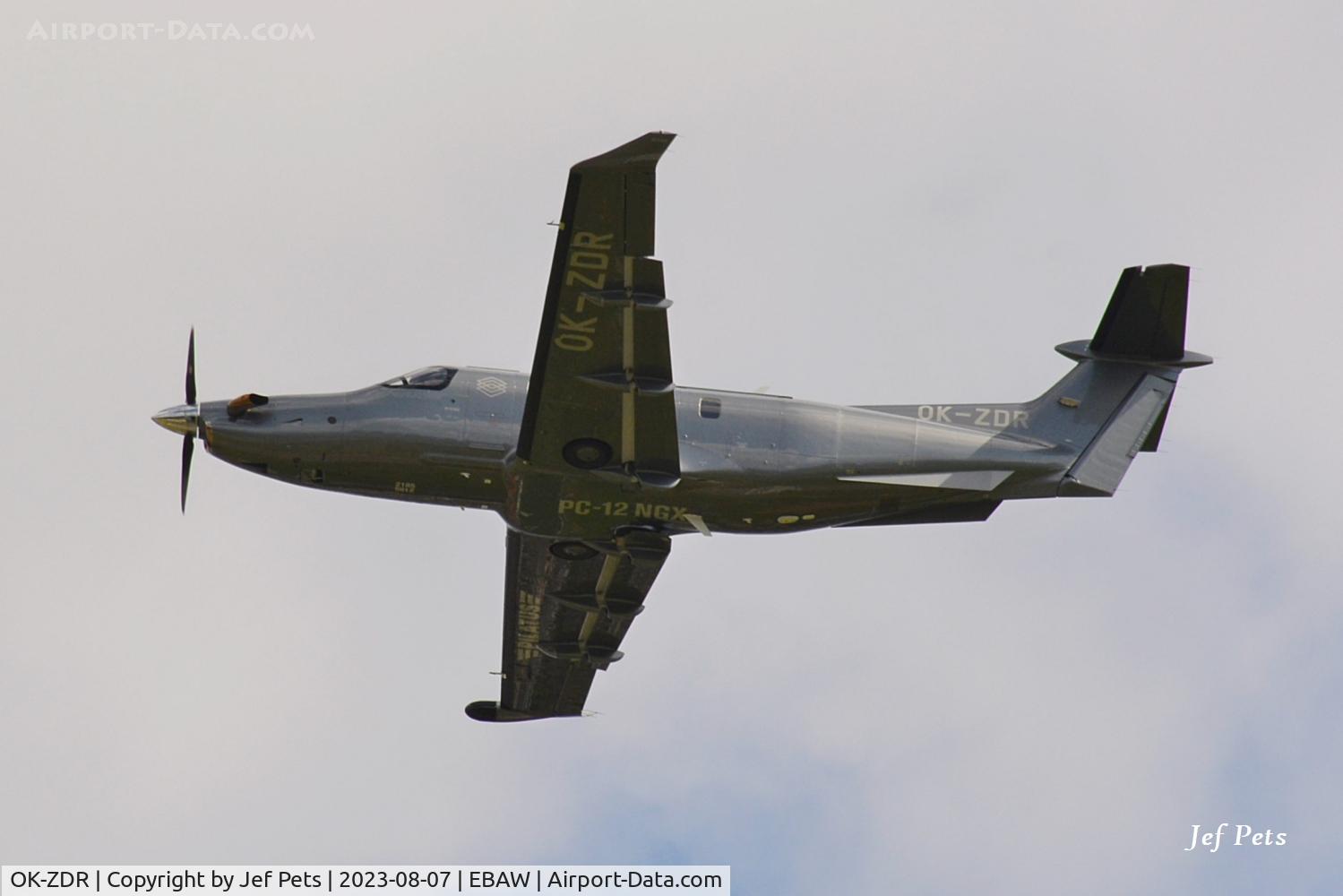 OK-ZDR, 2022 Pilatus PC-12/47E  NGX C/N 2185, Departing from Antwerp Airport.  Ex HB-FQK.