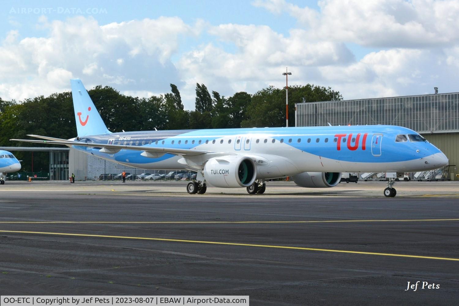 OO-ETC, 2021 Embraer E195-E2 (ERJ190-400STD) C/N 19020053, At Antwerp Airport.