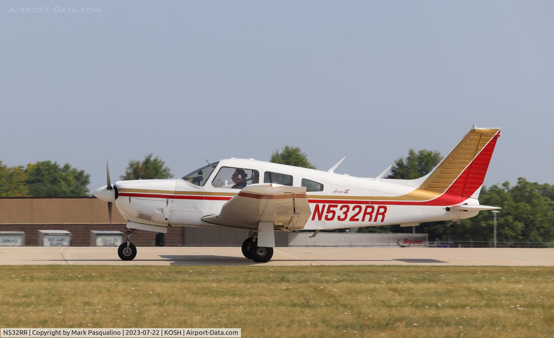 N532RR, 1977 Piper PA-28R-201 Cherokee Arrow III C/N 28R-7737037, Piper PA-28R-201