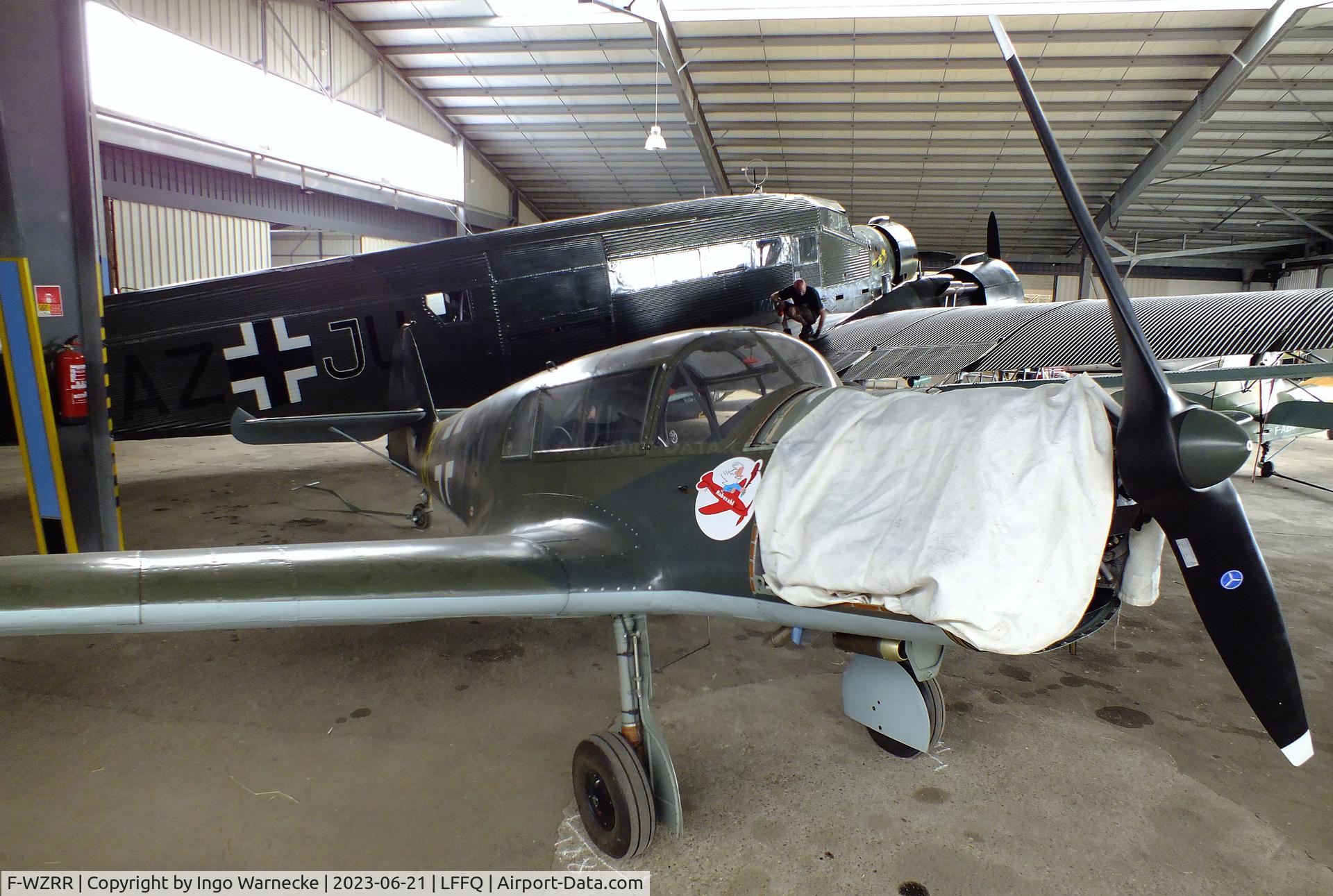 F-WZRR, Nord 1002 Pingouin II C/N 202, Nord N.1002 Pingouin II (Messerschmitt Bf 108 Taifun built after WW II in France, re-converted with Argus engine) at the Musee Volant Salis/Aero Vintage Academy, Cerny