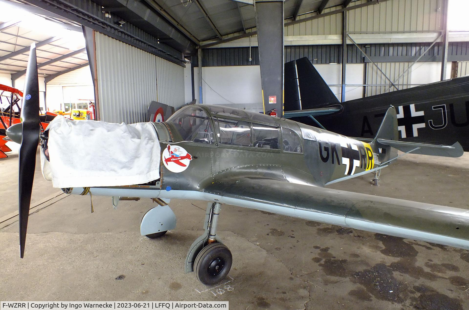 F-WZRR, Nord 1002 Pingouin II C/N 202, Nord N.1002 Pingouin II (Messerschmitt Bf 108 Taifun built after WW II in France, re-converted with Argus engine) at the Musee Volant Salis/Aero Vintage Academy, Cerny