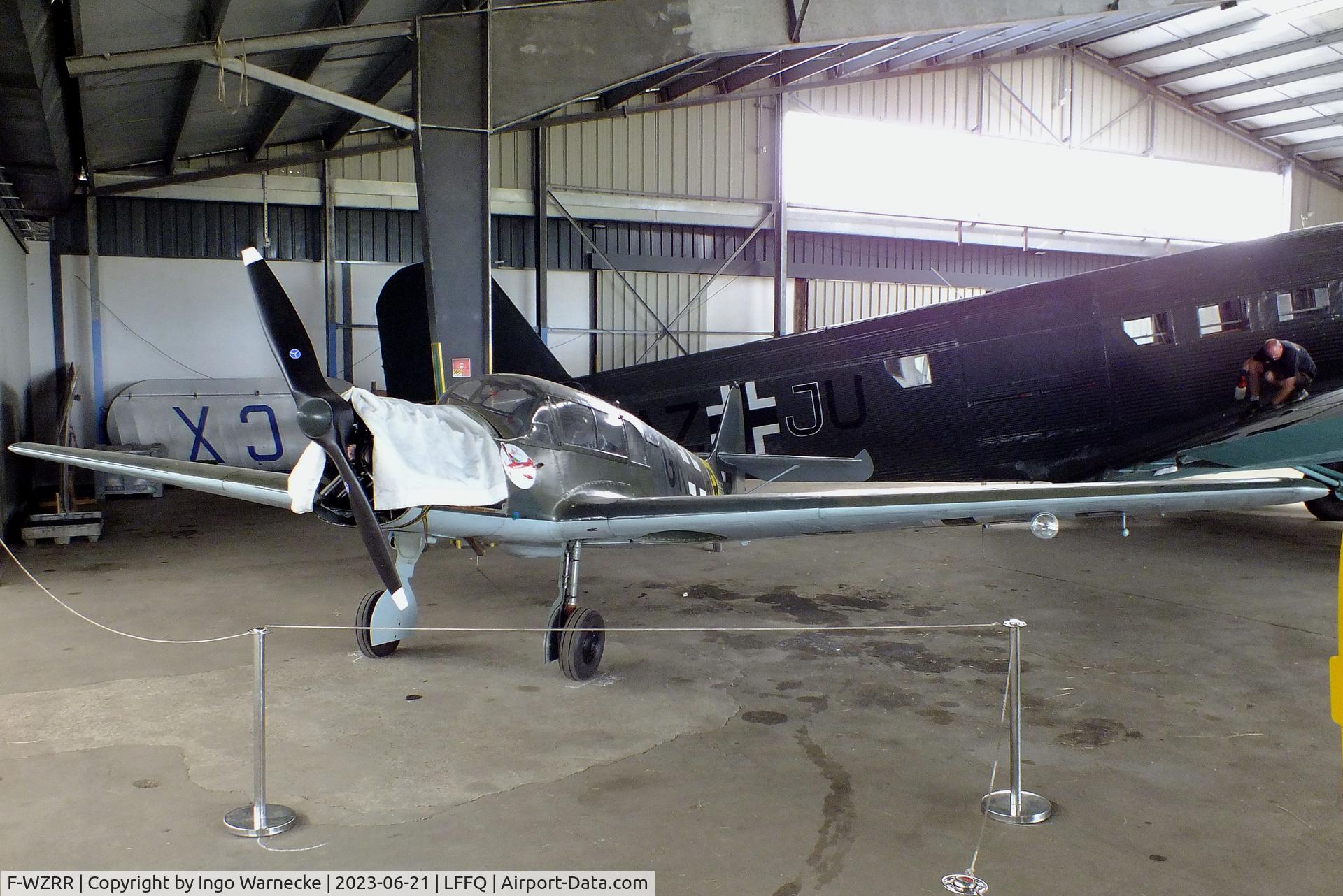 F-WZRR, Nord 1002 Pingouin II C/N 202, Nord N.1002 Pingouin II (Messerschmitt Bf 108 Taifun built after WW II in France, re-converted with Argus engine) at the Musee Volant Salis/Aero Vintage Academy, Cerny