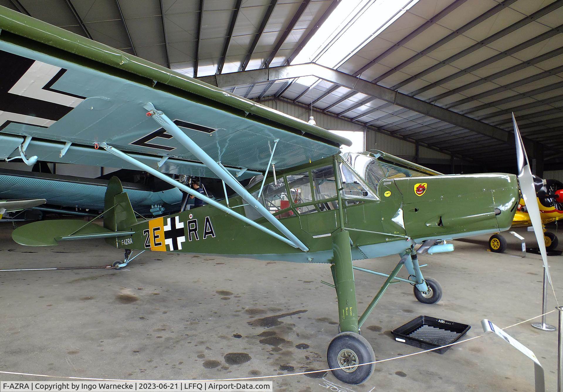 F-AZRA, Fieseler Fi-156C-3 Storch C/N 2039, Fieseler Fi 156C-3 Storch at the Musee Volant Salis/Aero Vintage Academy, Cerny