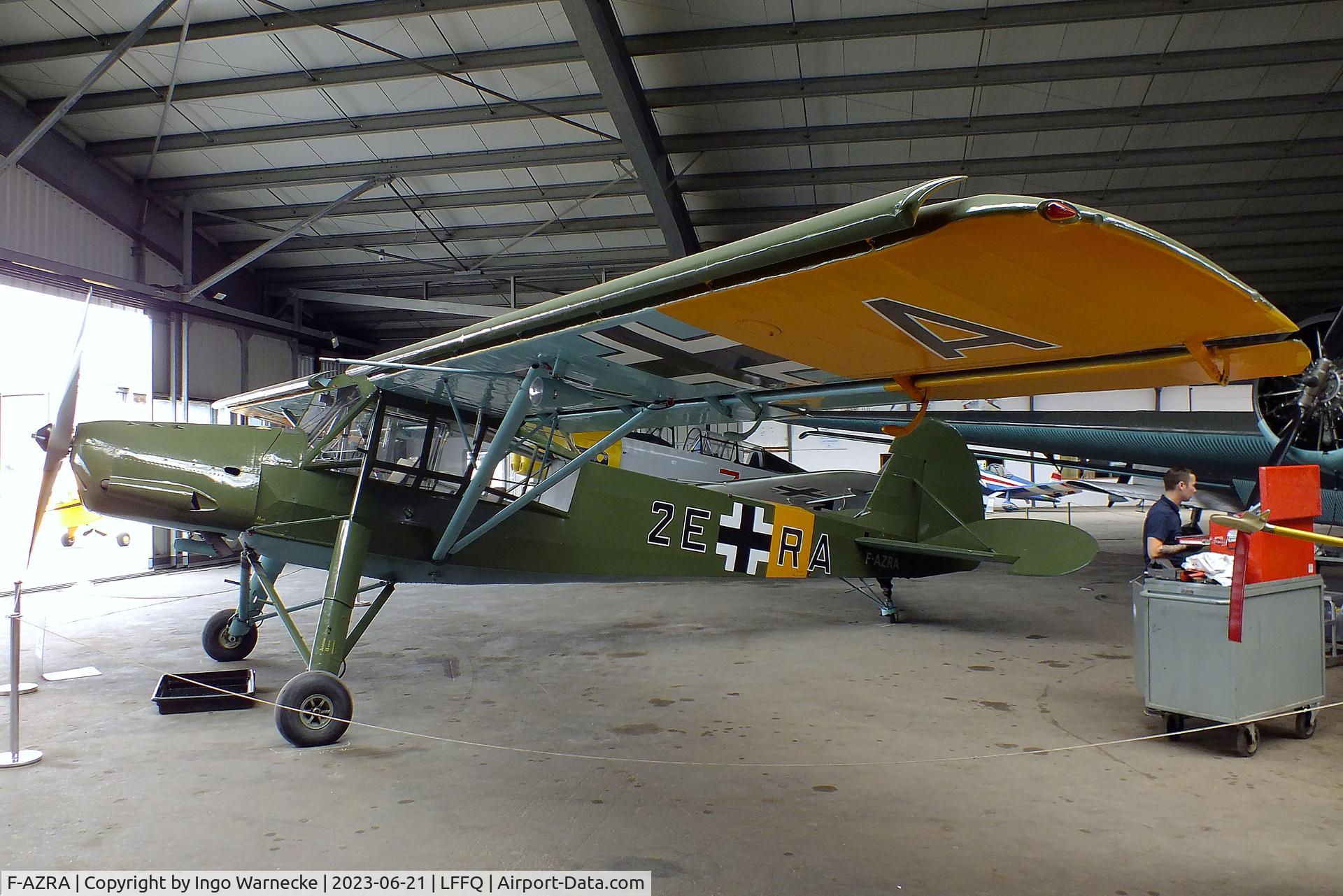 F-AZRA, Fieseler Fi-156C-3 Storch C/N 2039, Fieseler Fi 156C-3 Storch at the Musee Volant Salis/Aero Vintage Academy, Cerny