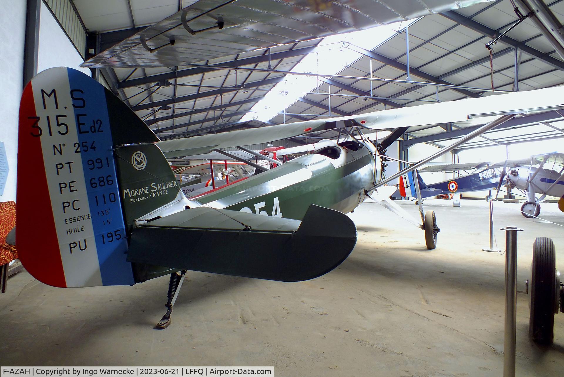 F-AZAH, Morane-Saulnier MS-315 C/N 254, Morane-Saulnier MS.315 at the Musee Volant Salis/Aero Vintage Academy, Cerny