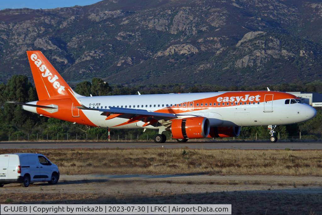 G-UJEB, 2022 Airbus A320-251neo C/N 11242, Landing