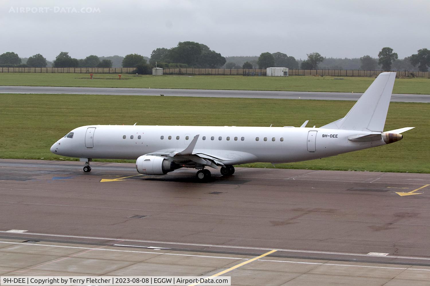 9H-DEE, 2014 Embraer ERJ-190-100ECJ Lineage 1000 C/N 19000683, At Luton Airport