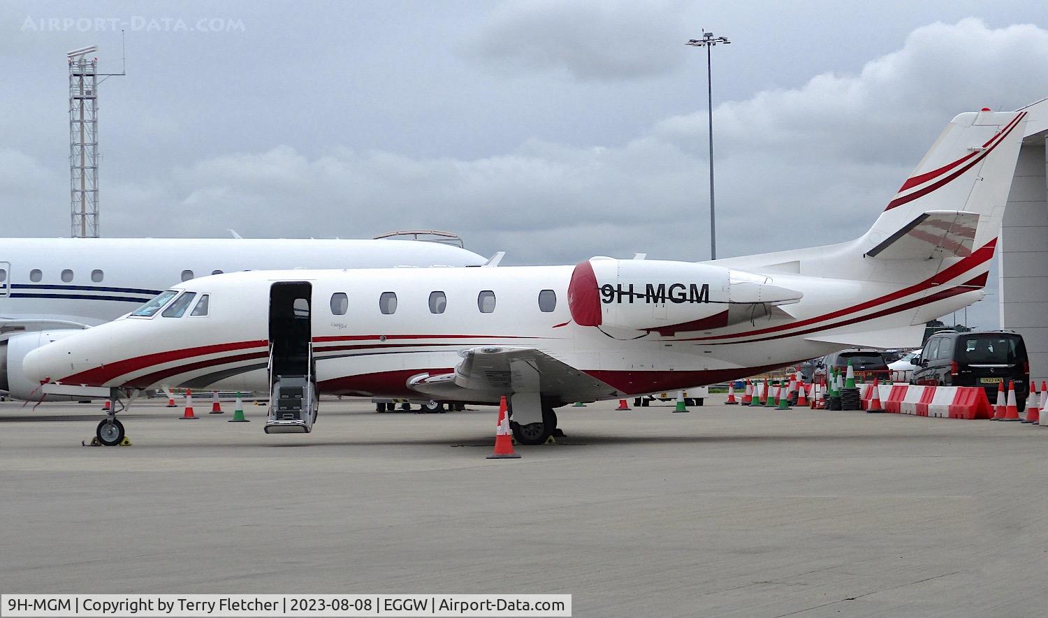 9H-MGM, Cessna 560XL Citation C/N 560-5128, At Luton Airport