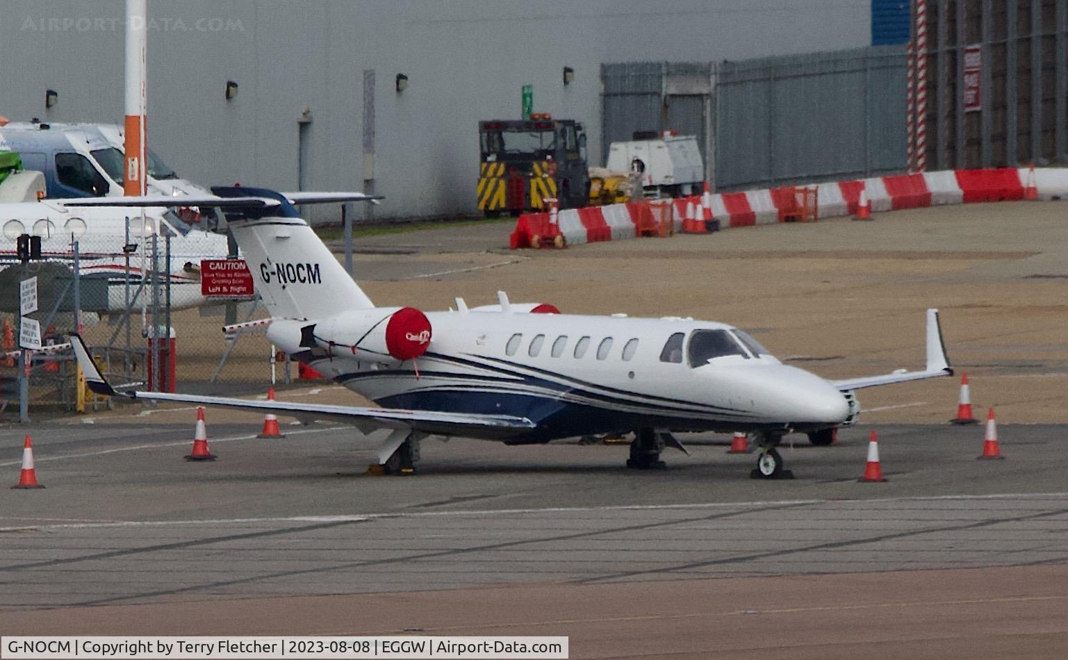 G-NOCM, 2005 Cessna 525A CitationJet CJ2 C/N 525A-0239, At Luton Airport