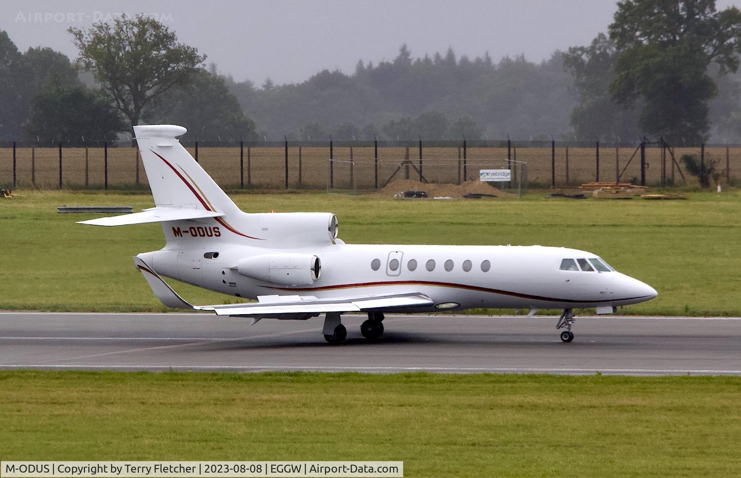 M-ODUS, 2000 Dassault Falcon 50EX C/N 286, At Luton Airport