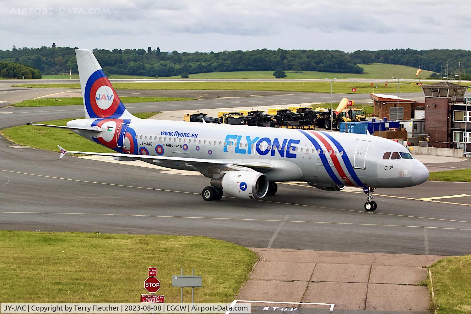JY-JAC, 1989 Airbus A320-211 C/N 029, At Luton Airport