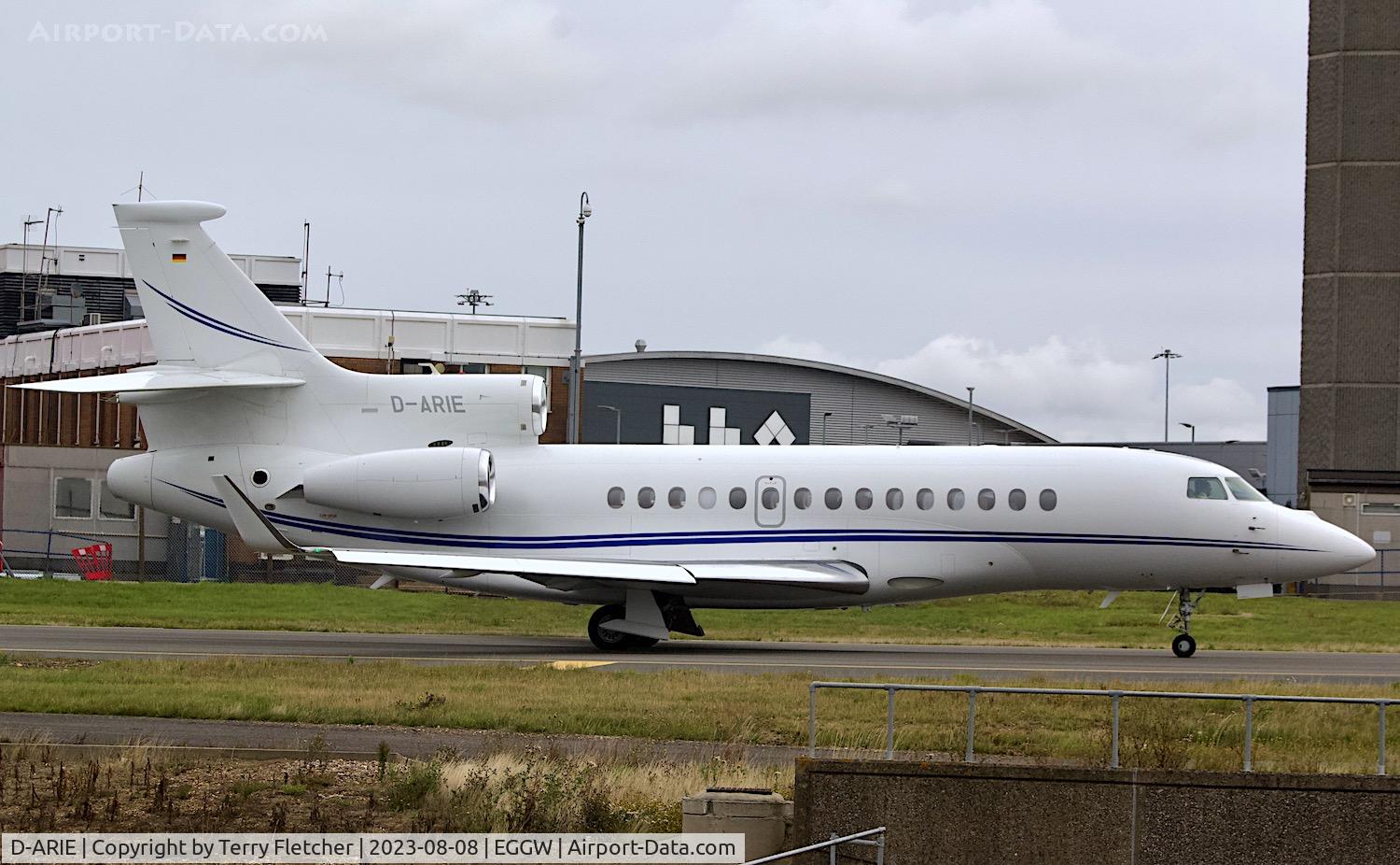 D-ARIE, 2012 Dassault Falcon 7X C/N 181, At Luton