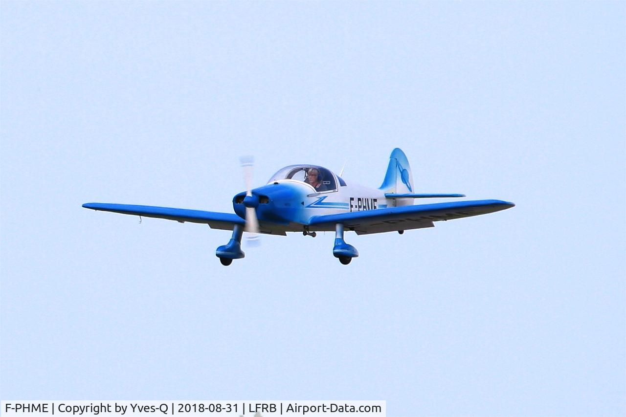 F-PHME, 2002 Nicollier HN-700 Menestrel II C/N 181, Nicollier HN-700 Menestrel II, On final rwy 25L, Brest-Bretagne Airport (LFRB-BES)