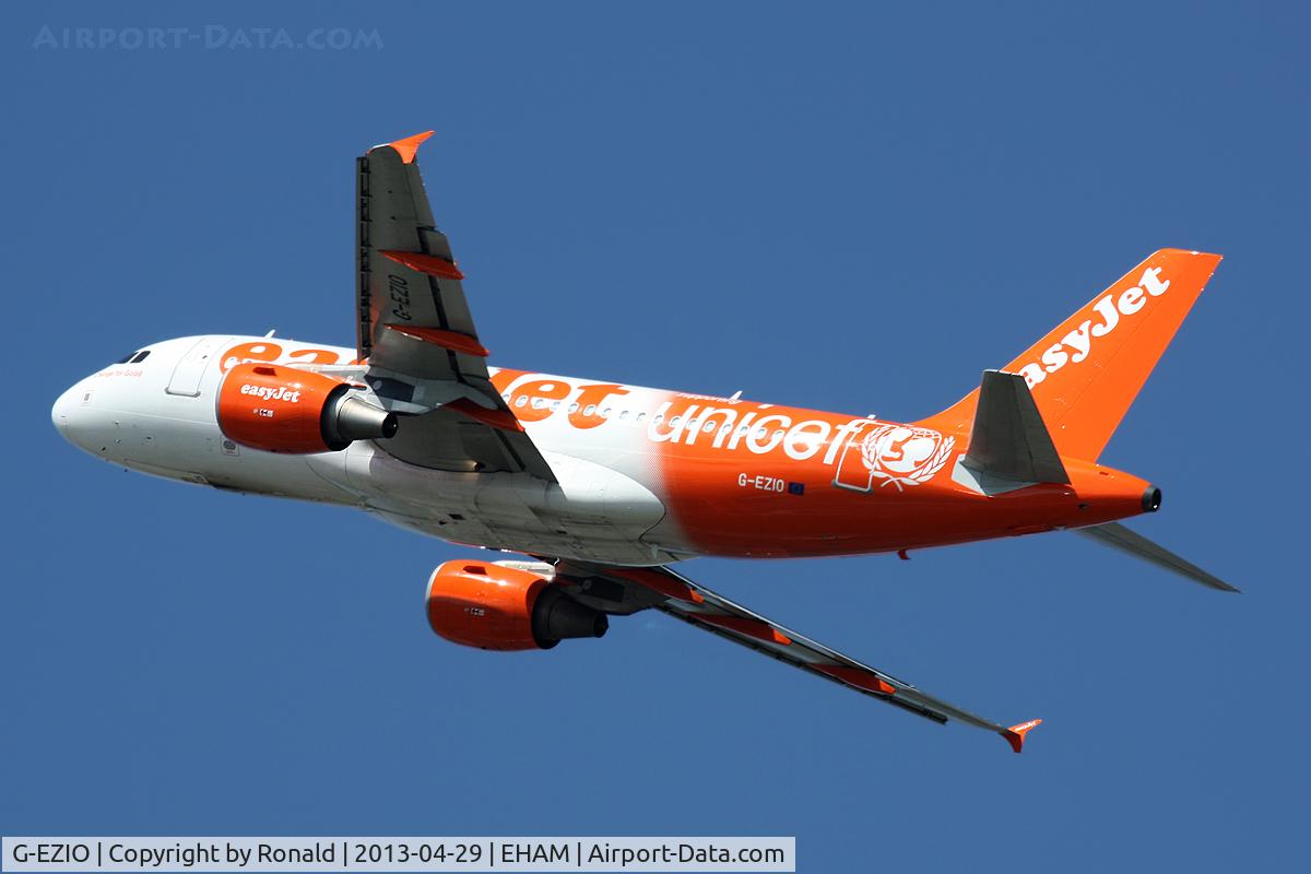 G-EZIO, 2005 Airbus A319-111 C/N 2512, at spl