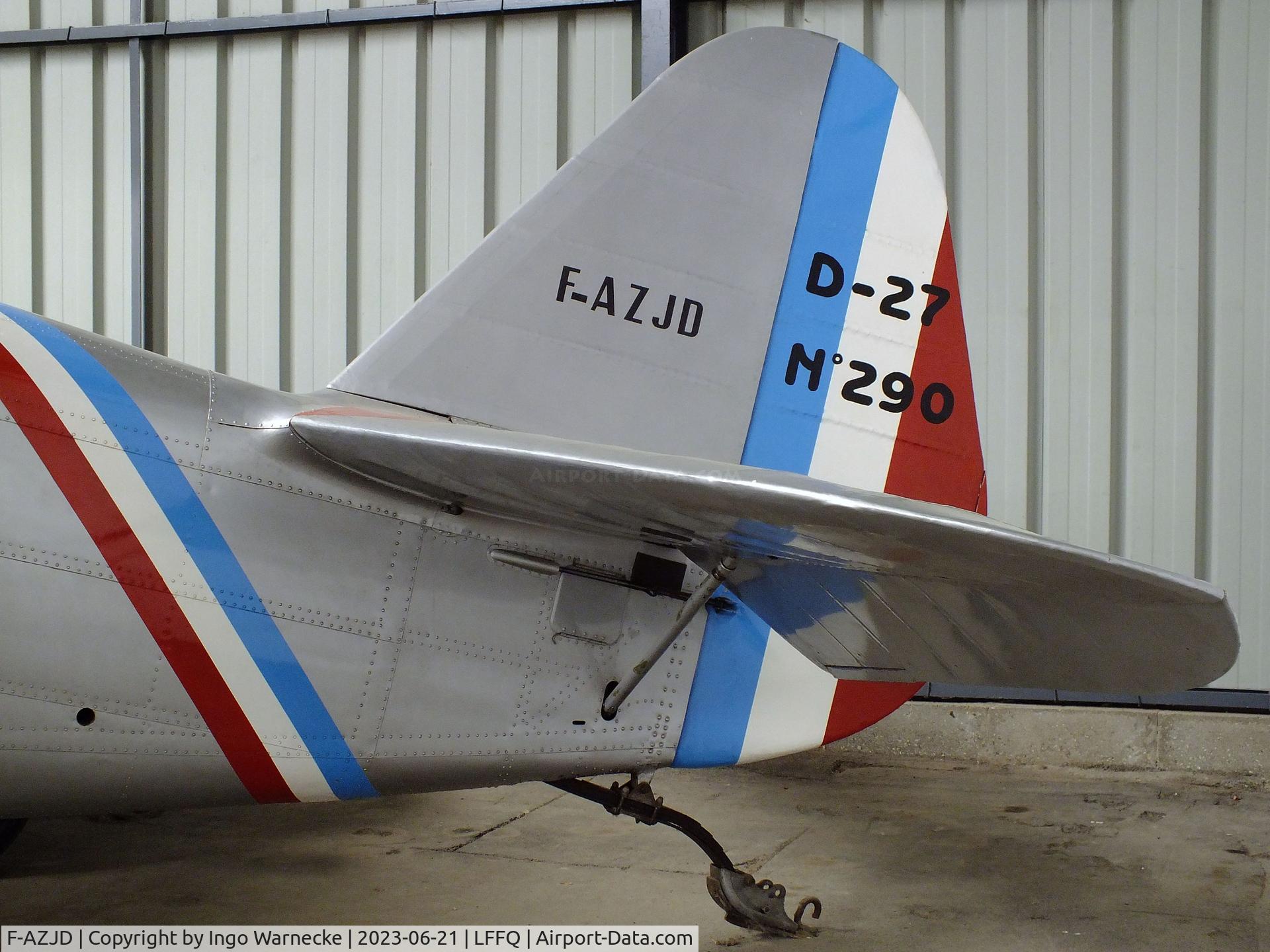 F-AZJD, Dewoitine D.27-SA C/N SA-290, Dewoitine D.27-SA at the Musee Volant Salis/Aero Vintage Academy, Cerny
