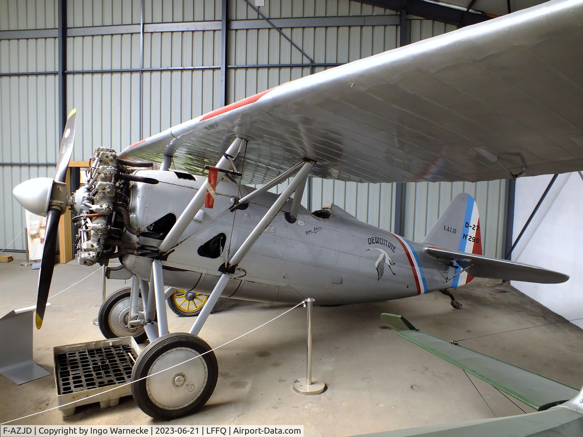 F-AZJD, Dewoitine D.27-SA C/N SA-290, Dewoitine D.27-SA at the Musee Volant Salis/Aero Vintage Academy, Cerny