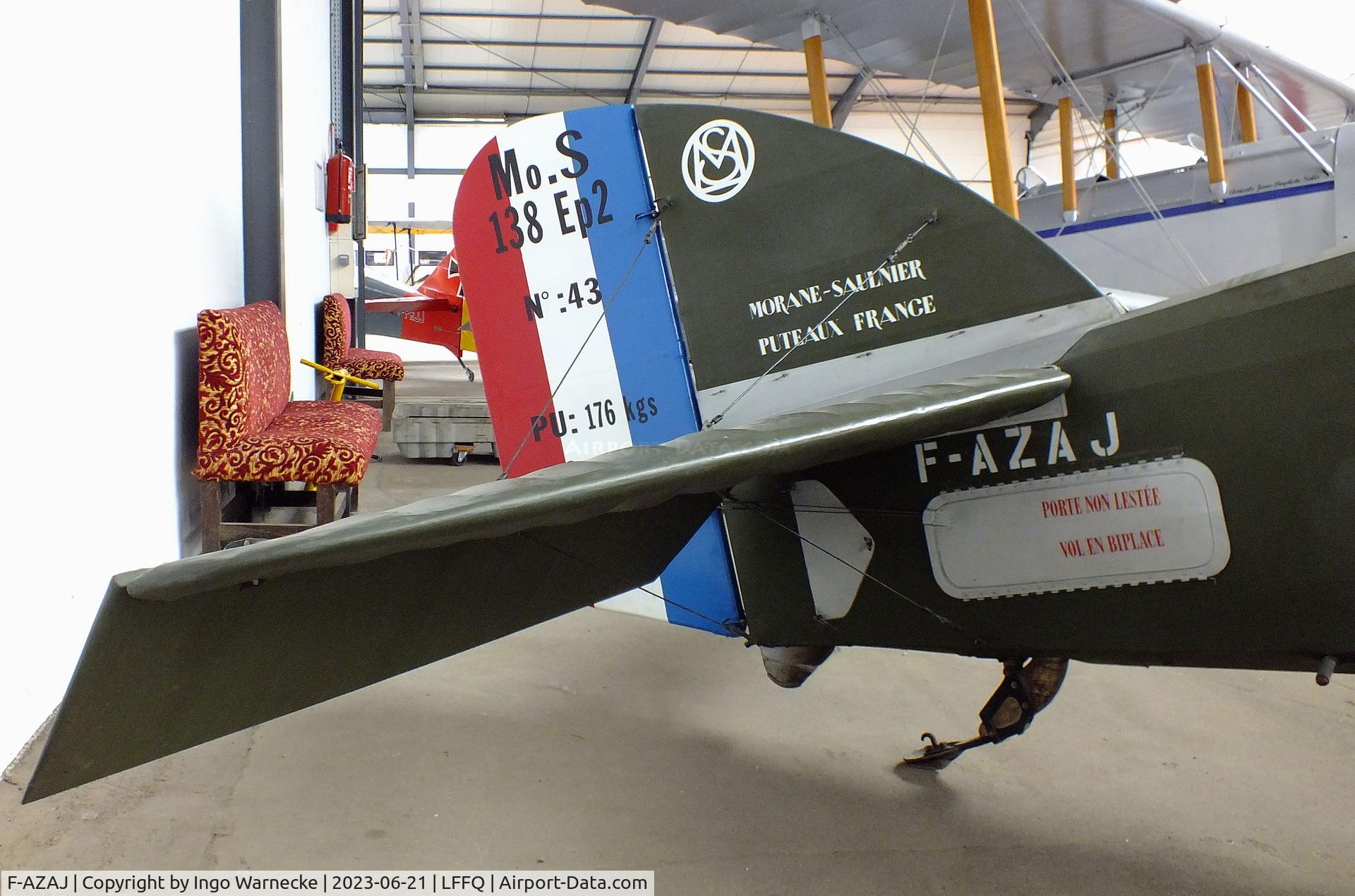 F-AZAJ, 1927 Morane-Saulnier MS-138EP-2 C/N 3220/138, Morane-Saulnier MS.138 EP-2 at the Musee Volant Salis/Aero Vintage Academy, Cerny
