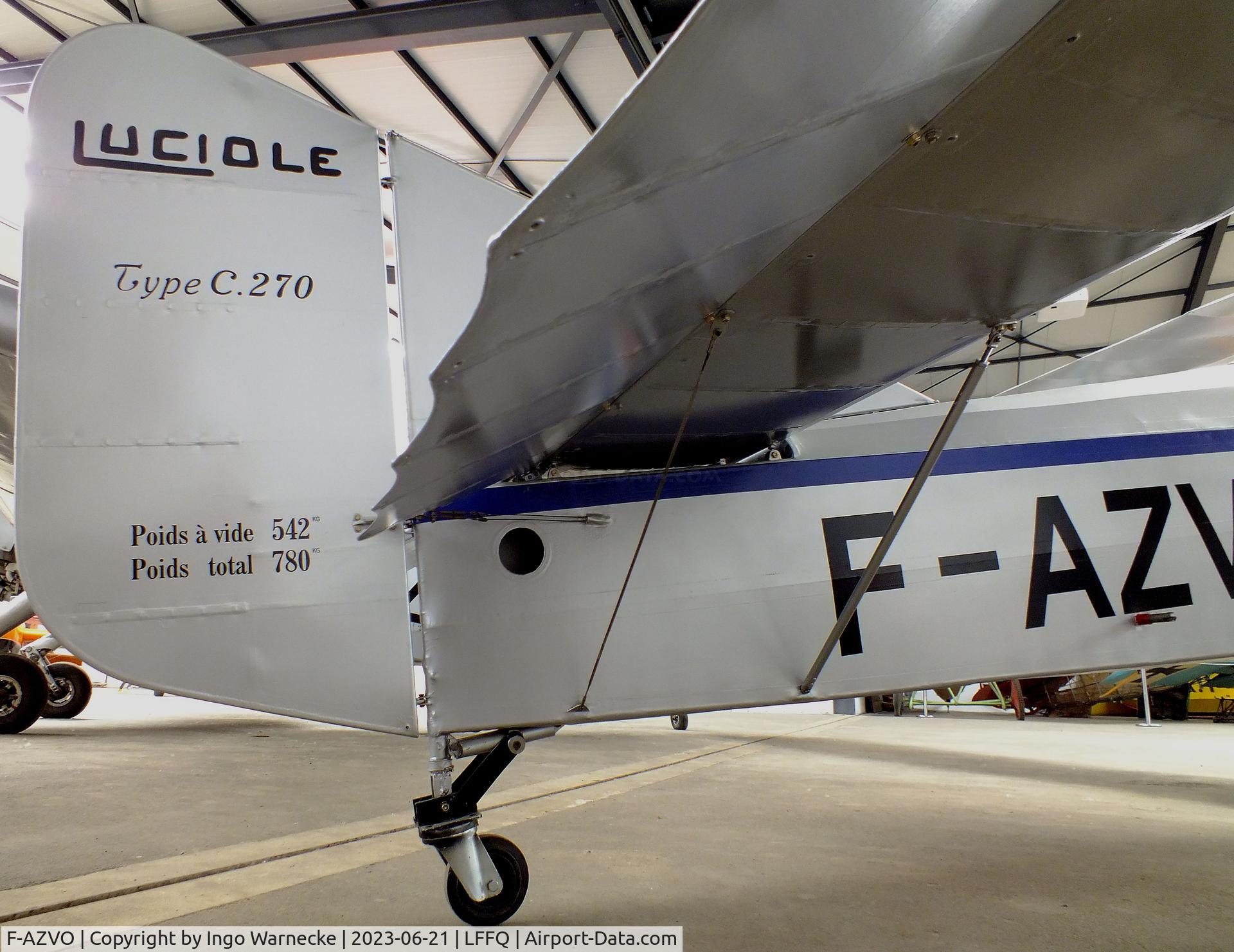 F-AZVO, 1932 Caudron C.270 Luciole C/N 6607/32, Caudron C.270 Luciole at the Musee Volant Salis/Aero Vintage Academy, Cerny