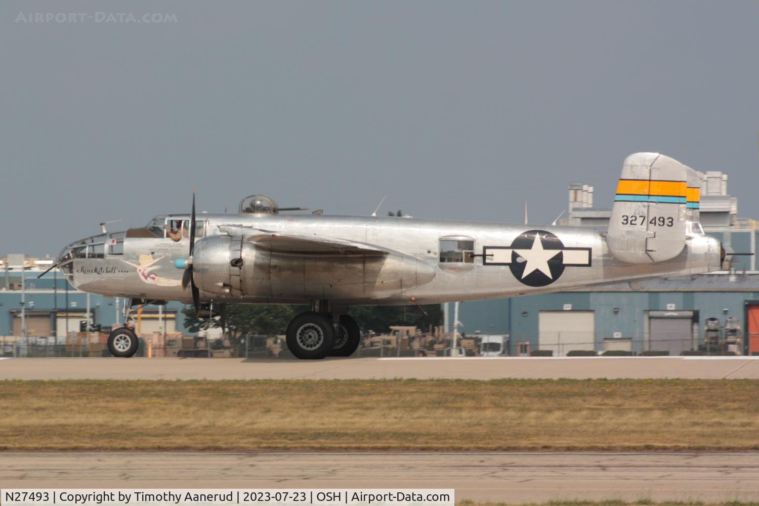 N27493, 1944 North American TB-25K Mitchell C/N 44-29869/108-33144, 1944 North American TB-25K Mitchell, c/n: 44-29869/108-33144, AirVenture 2023