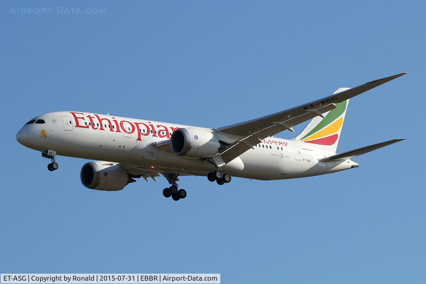 ET-ASG, 2014 Boeing 787-8 Dreamliner C/N 36111, at bru