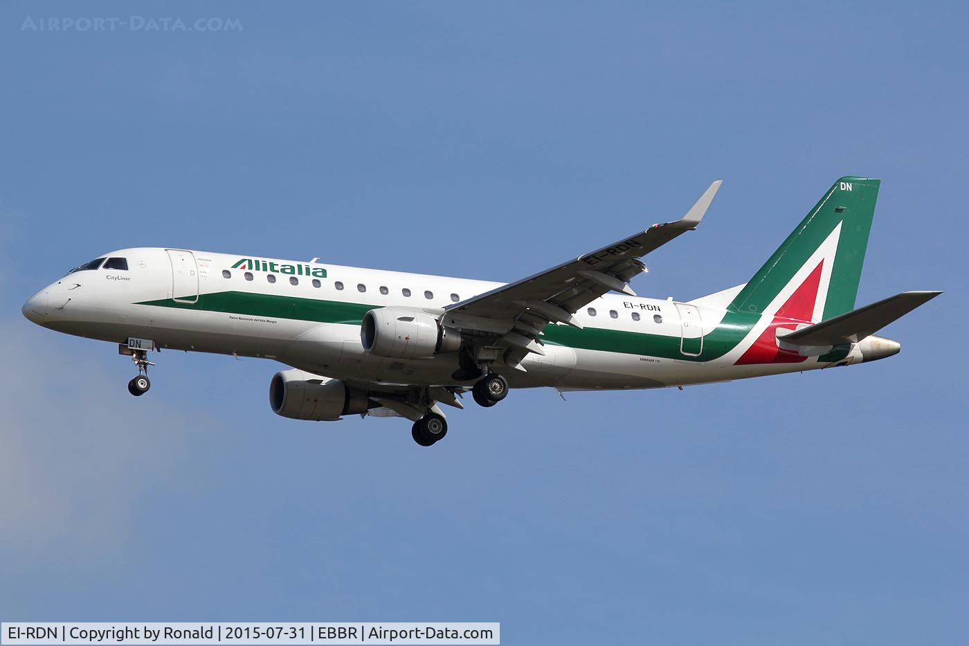 EI-RDN, 2012 Embraer 175LR (ERJ-170-200LR) C/N 17000347, at bru