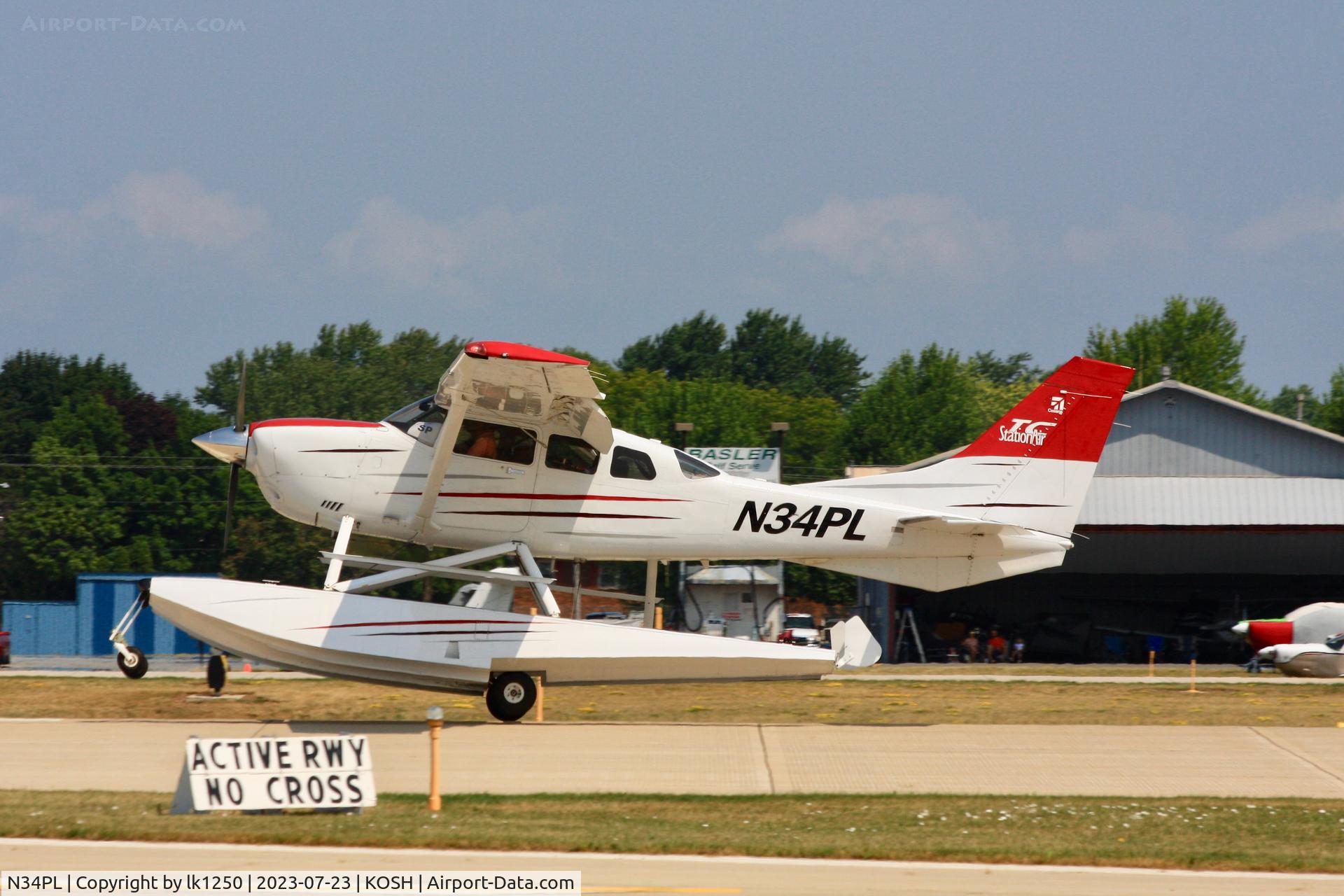 N34PL, 2003 Cessna T206H Turbo Stationair C/N T20608403, This Cessna T206 Turbo Stationair landed in Oshkosh for EAA Air Venture 2023