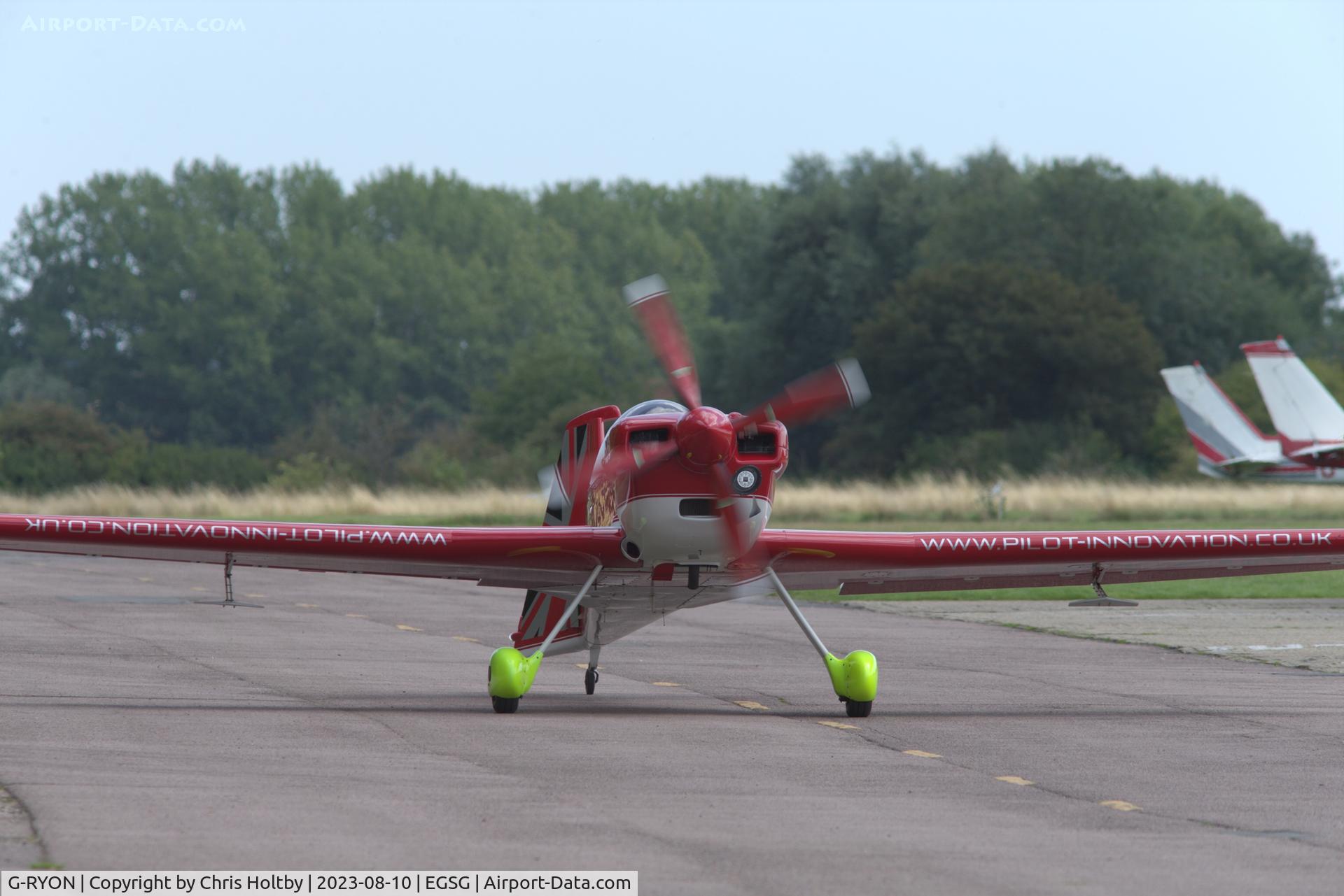 G-RYON, 1988 Mudry CAP-231 C/N 07, Taxiing to park at Stapleford Tawney, Essex