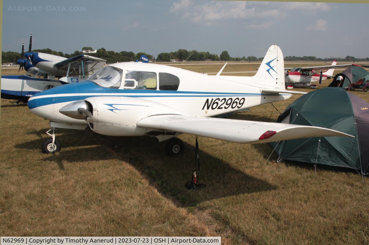 N62969, 1958 Piper PA-23-160 Apache C/N 23-1392, 1958 Piper PA-23-160, c/n: 23-1392, AirVenture 2023