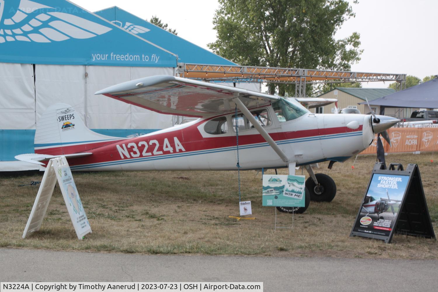 N3224A, 1953 Cessna 170B C/N 25868, 1953 Cessna 170B, c/n: 25868. AOPA sweepstakes. AirVenture 2023.  Pick Me!