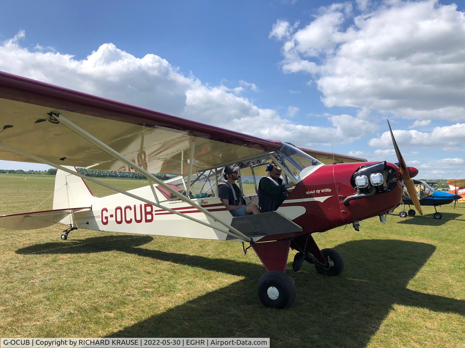 G-OCUB, 1944 Piper L-4J Grasshopper (J3C-65D) C/N 13215, Current paint scheme at Goodwood