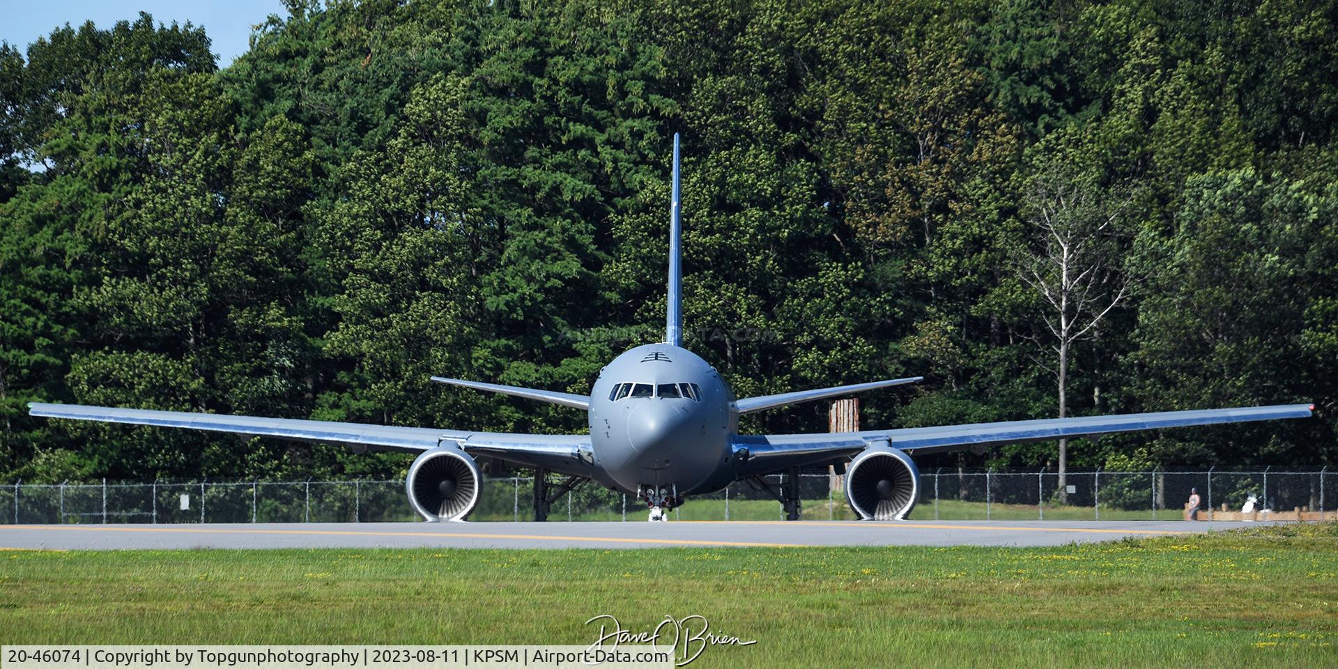 20-46074, 2021 Boeing KC-46A Pegasus C/N 1259, Taxiing up the Alpha to RW34