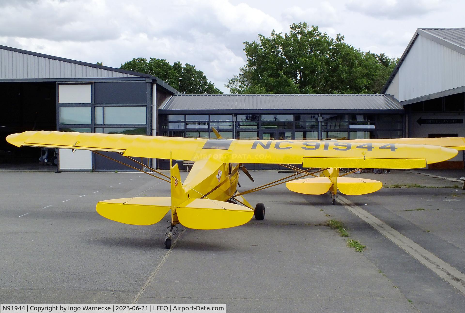 N91944, Piper J3C-65 Cub C/N 18445, Piper J3C-65 Cub at the Musee Volant Salis/Aero Vintage Academy, Cerny
