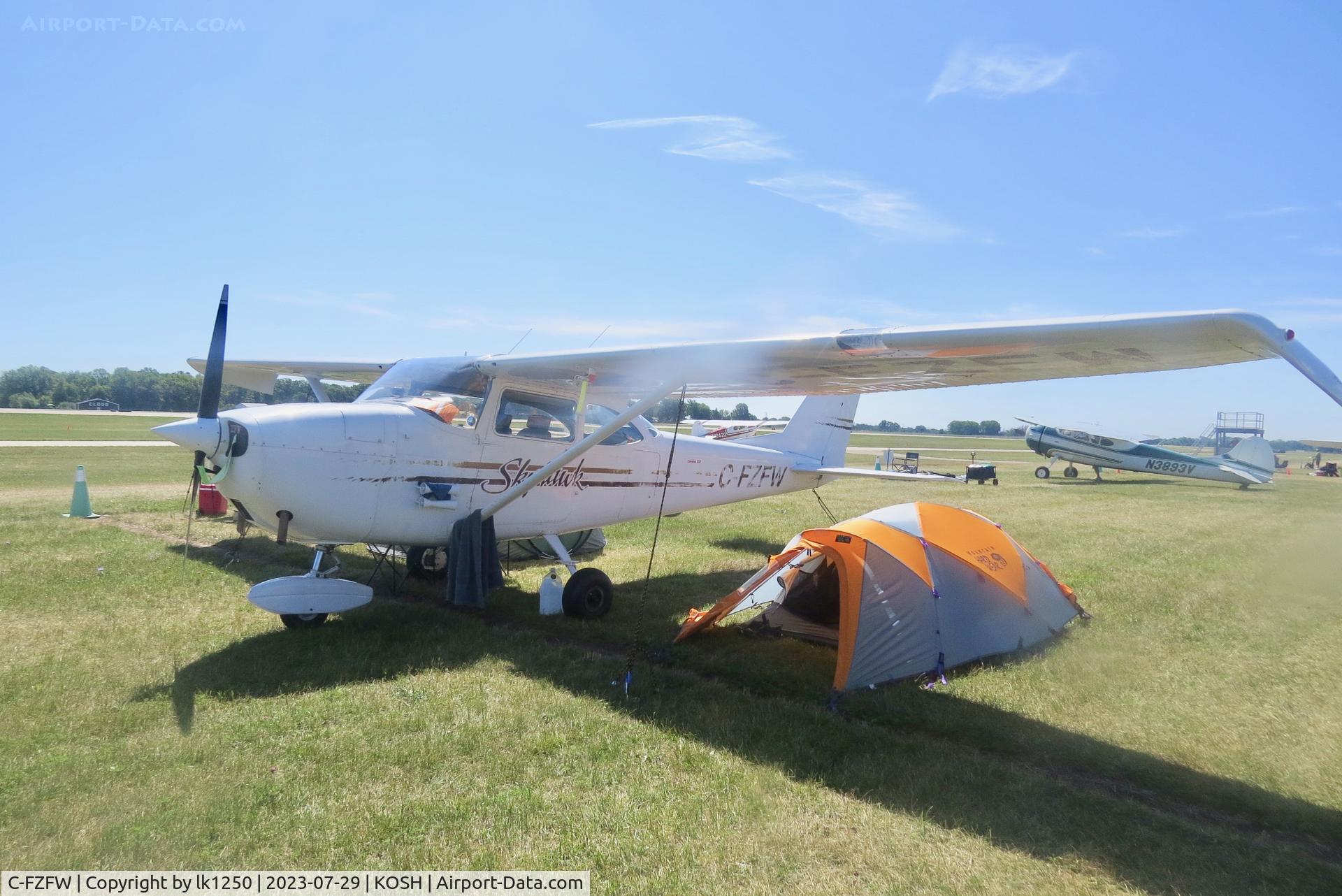 C-FZFW, 1967 Cessna 172H C/N 17256173, This somewhat worn Cessna 172 was at EAA AirVenture 2023.