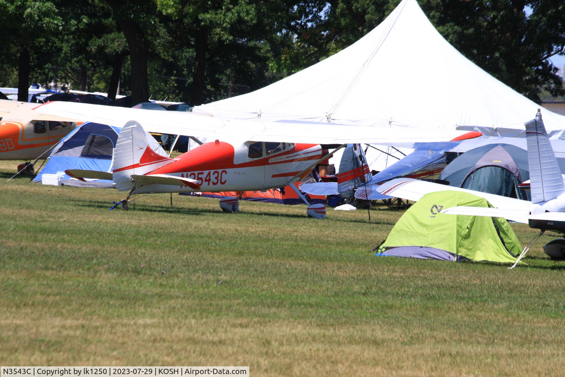 N3543C, 1954 Cessna 170B C/N 26586, This Cessna 170 atennded EAA AirVenture 2023