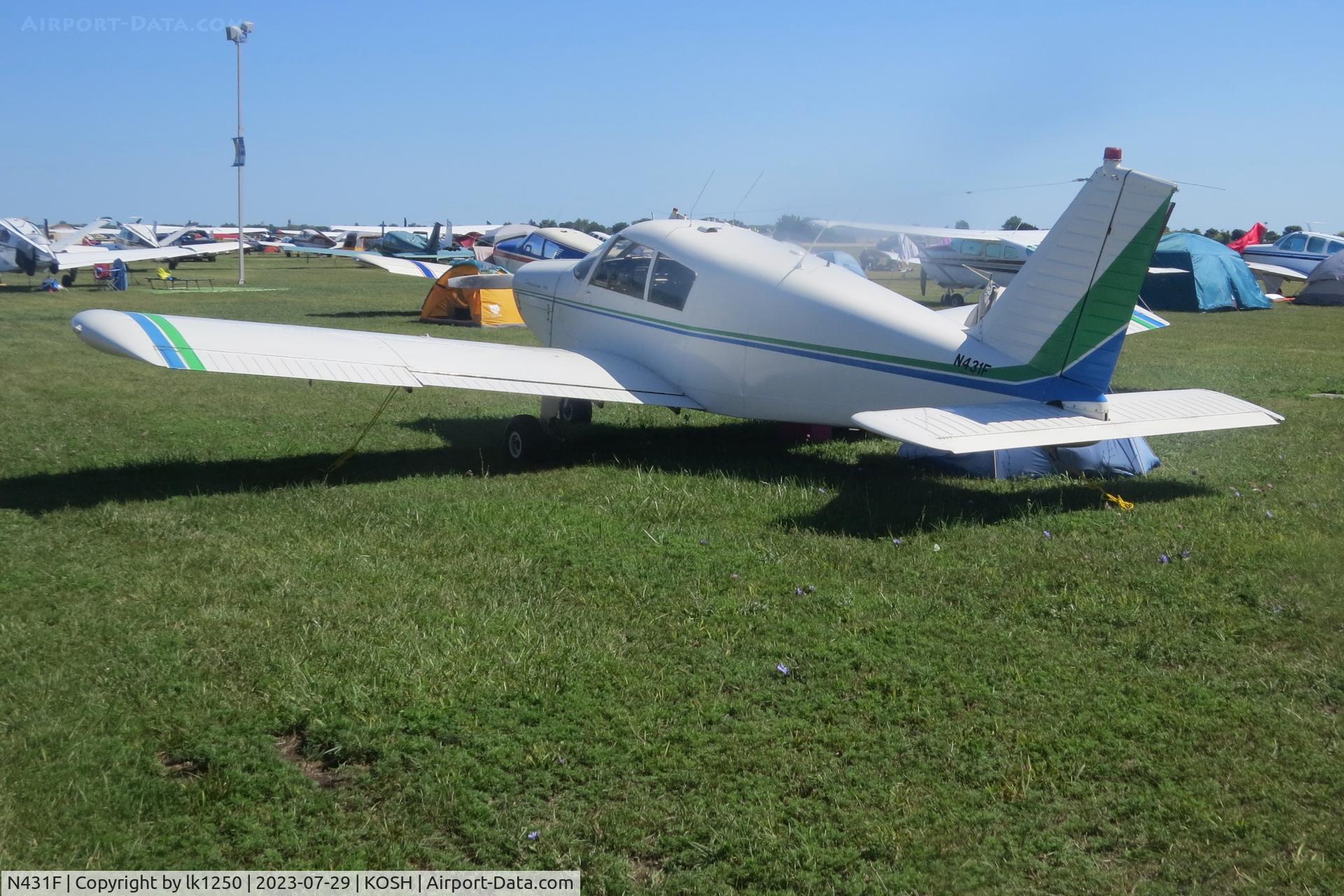 N431F, 1968 Piper PA-28-140 C/N 28-24929, This Piper Cherokee 140 attended EAA AIrVenture 2023