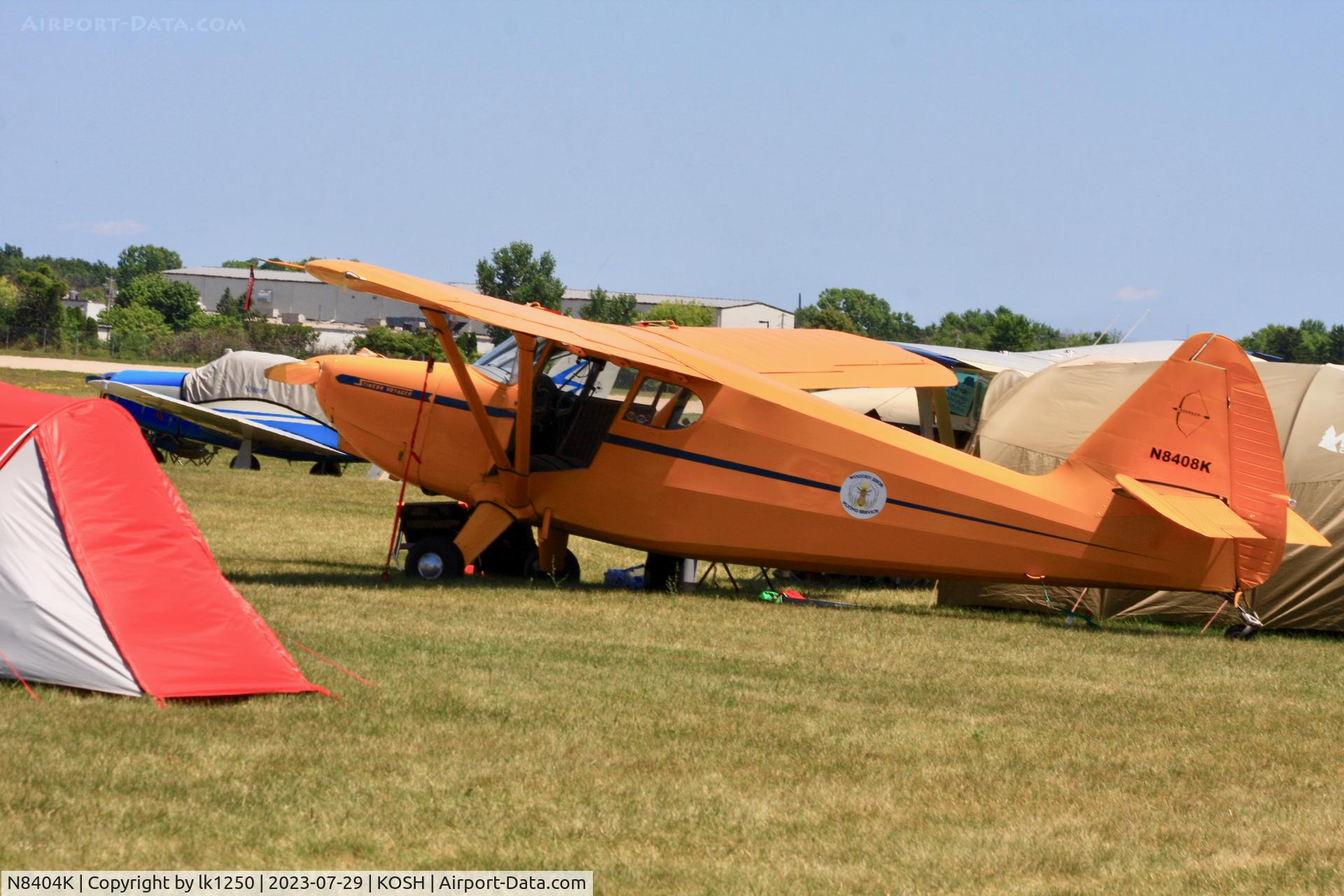 N8404K, 1946 Stinson 108-1 Voyager C/N 108-1404, This Stinson Voyager was at EAA Air Venture 2023.
