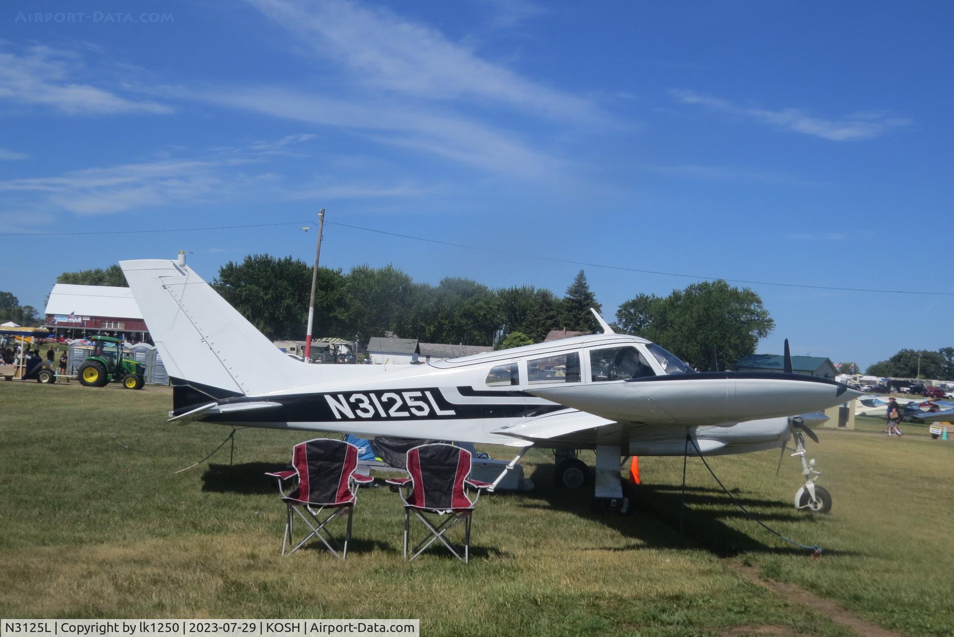 N3125L, 1965 Cessna 310J C/N 310J0125, This Cessna 310 was at EAA Air Venture 2023