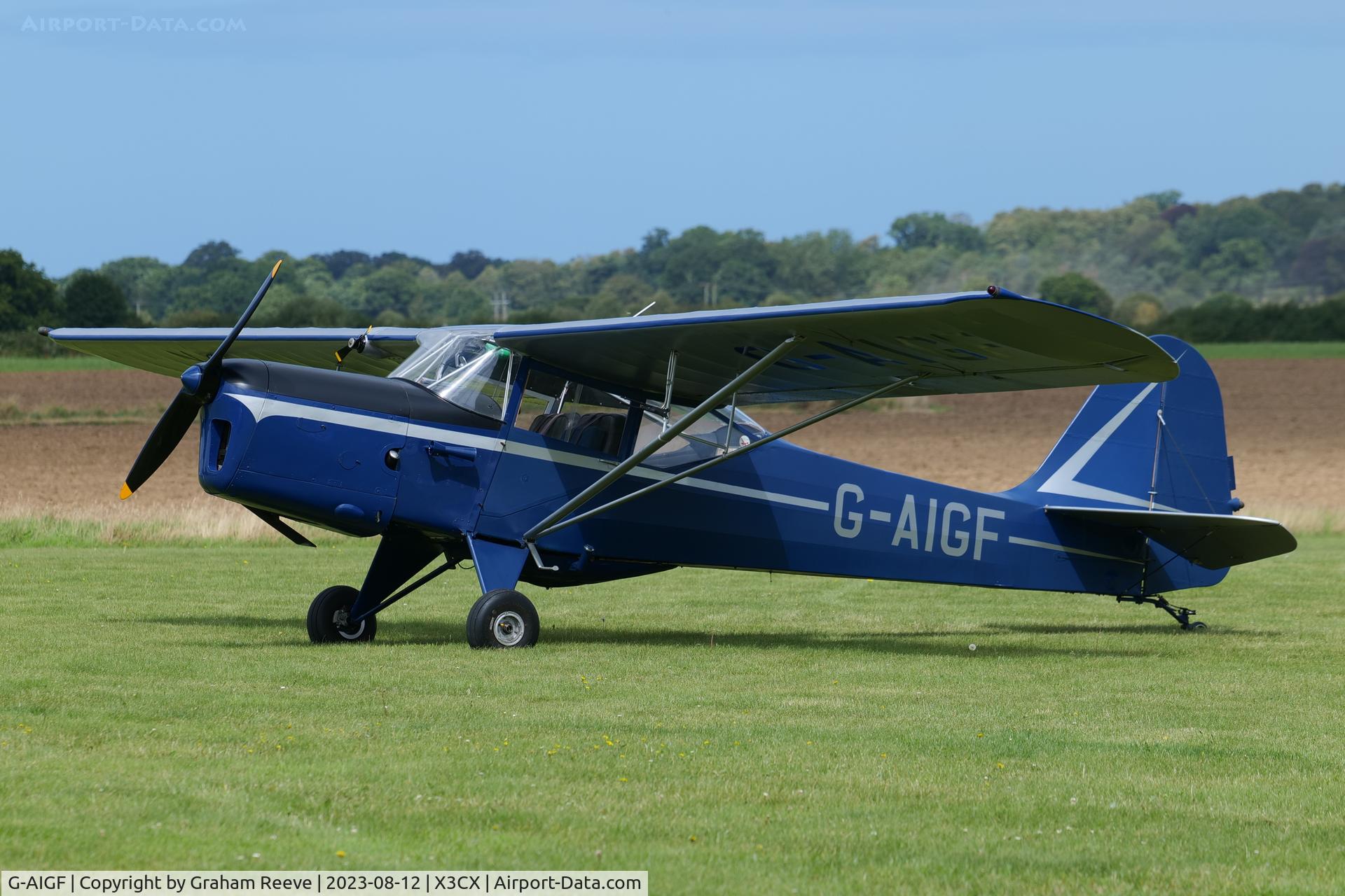 G-AIGF, 1946 Auster J-1N Alpha C/N 2188, Just landed at Northrepps.