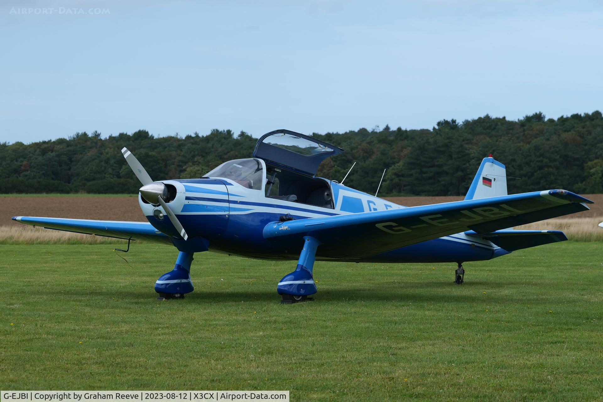 G-EJBI, 1961 Bolkow Bo-207 C/N 242, Just landed at Northrepps.