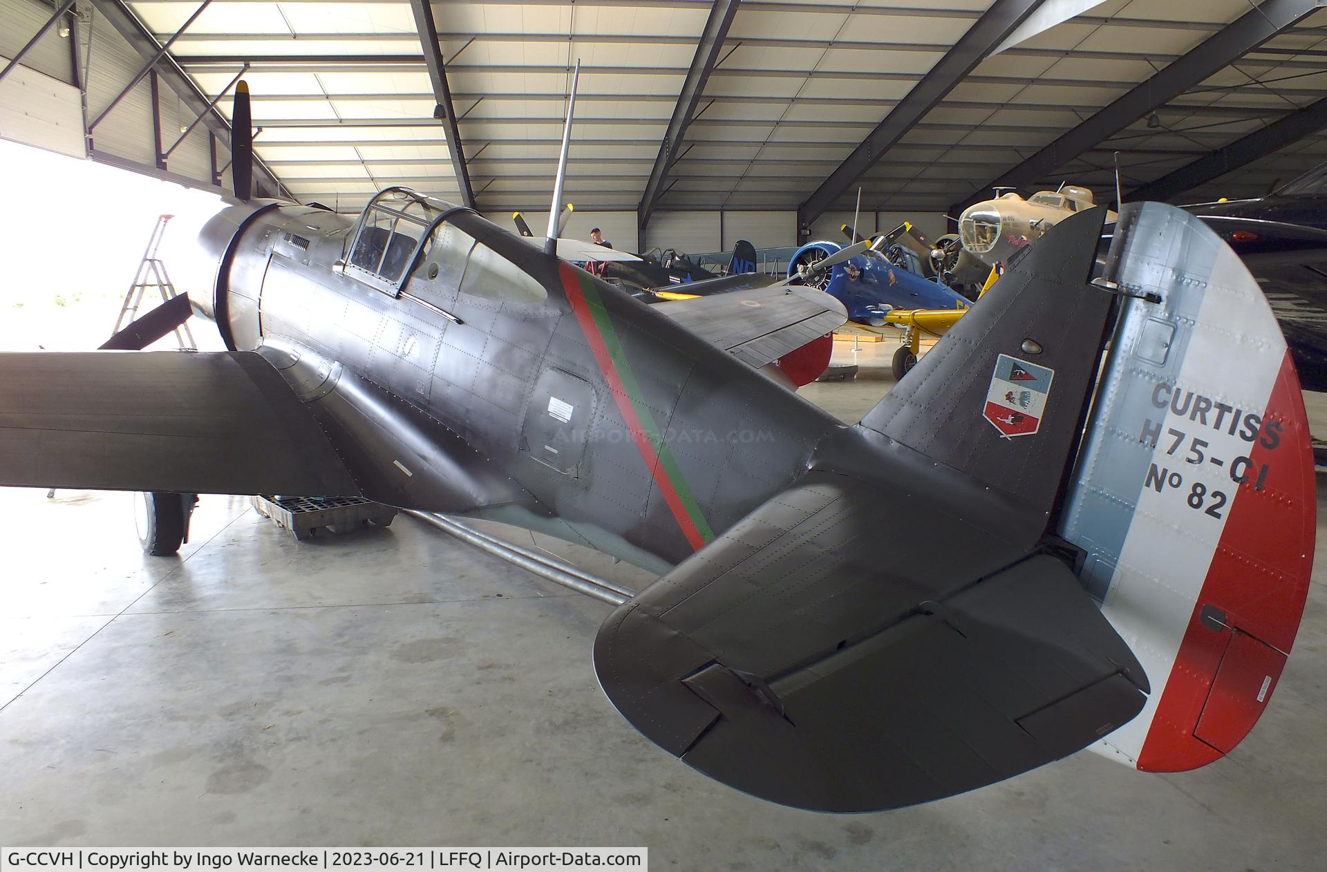 G-CCVH, 1939 Curtiss H-75A-1 C/N 12881, Curtiss H-75A-1 Hawk at the Musee Volant Salis/Aero Vintage Academy, Cerny
