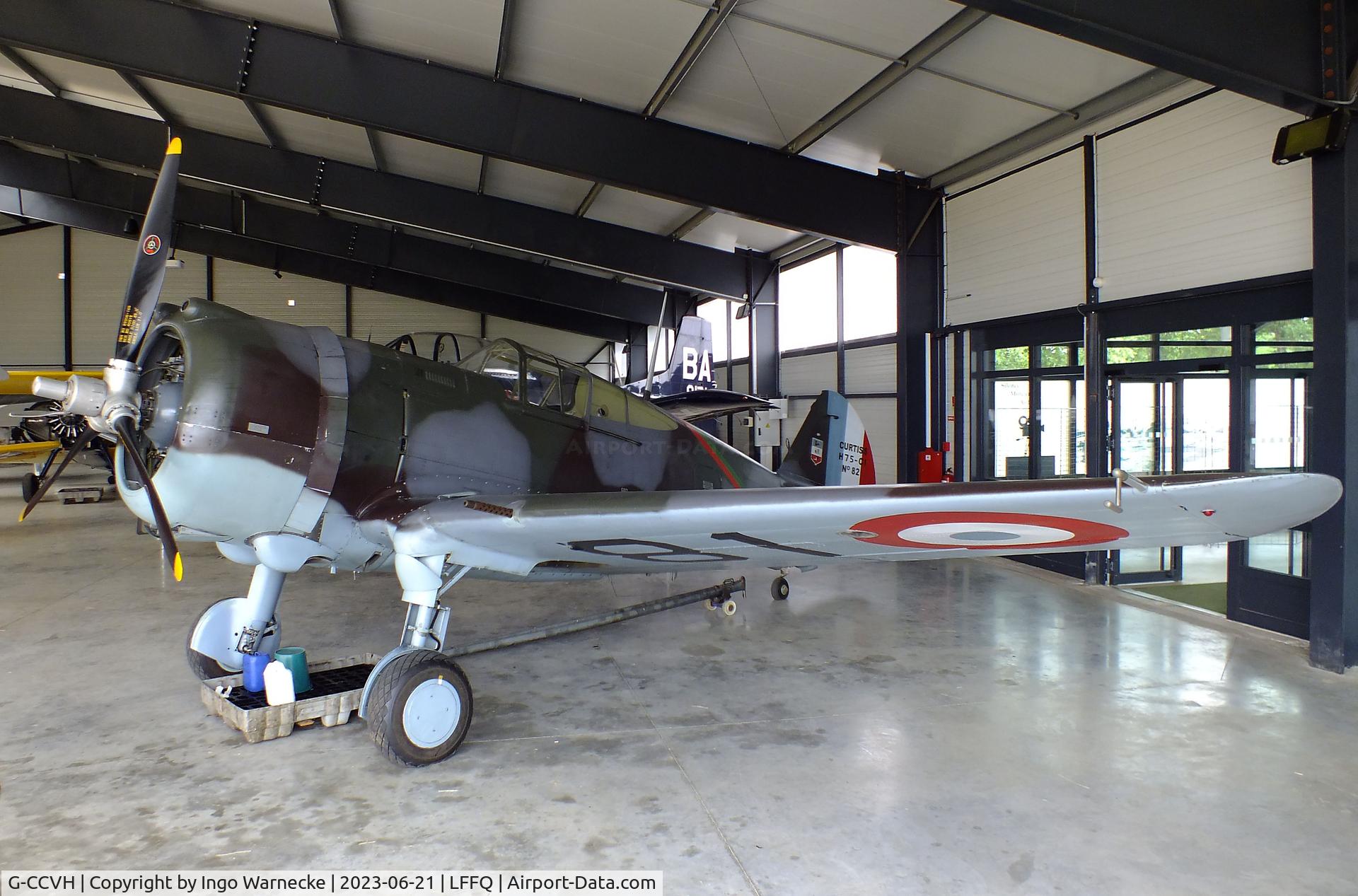 G-CCVH, 1939 Curtiss H-75A-1 C/N 12881, Curtiss H-75A-1 Hawk at the Musee Volant Salis/Aero Vintage Academy, Cerny