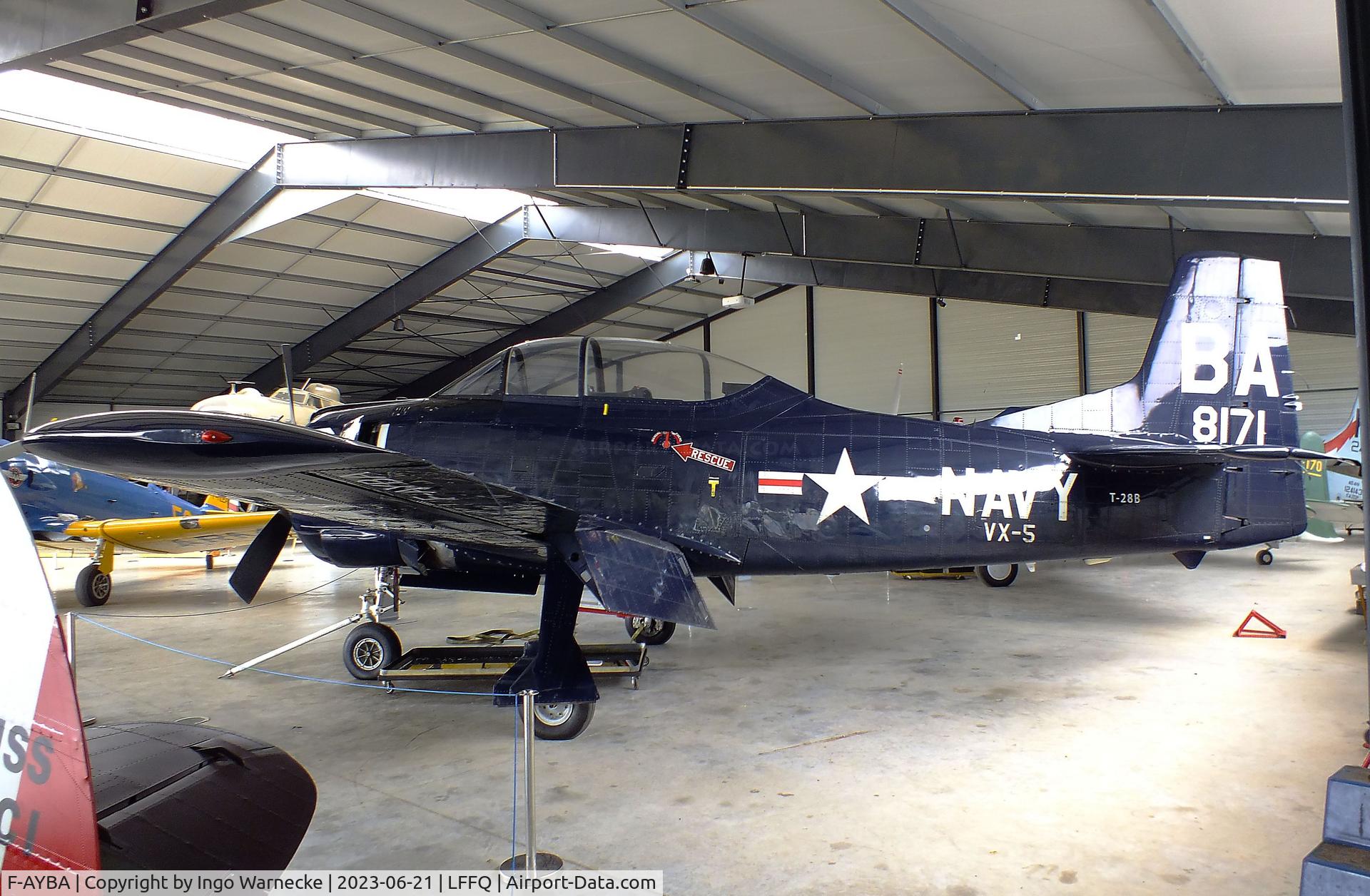 F-AYBA, 1954 North American T-28B Trojan C/N 200-242 (138171), North American T-28B Trojan at the Musee Volant Salis/Aero Vintage Academy, Cerny