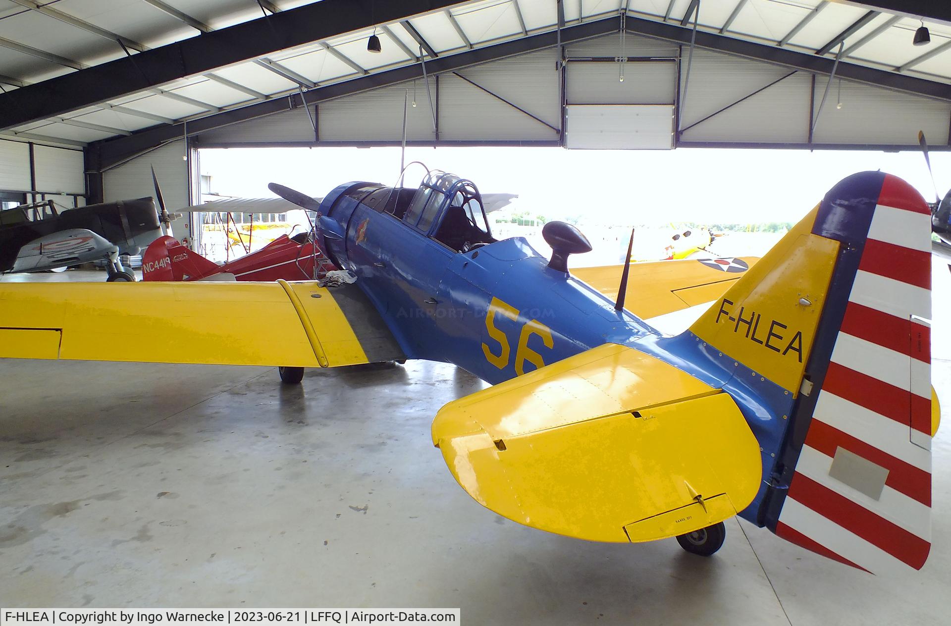 F-HLEA, North American T-6G Texan C/N 168-160, North American T-6G Texan at the Musee Volant Salis/Aero Vintage Academy, Cerny