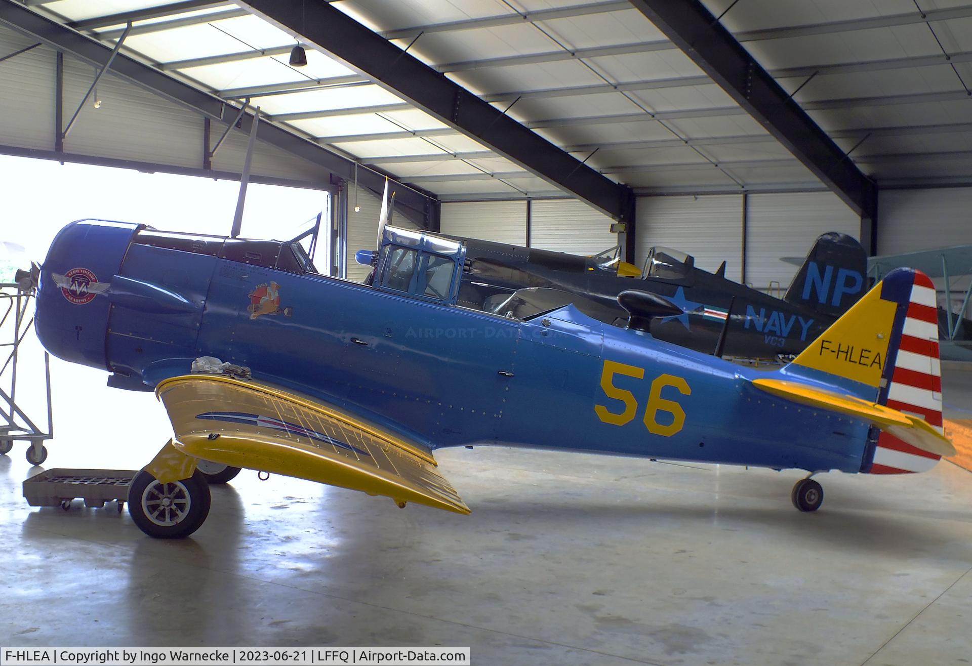 F-HLEA, North American T-6G Texan C/N 168-160, North American T-6G Texan at the Musee Volant Salis/Aero Vintage Academy, Cerny