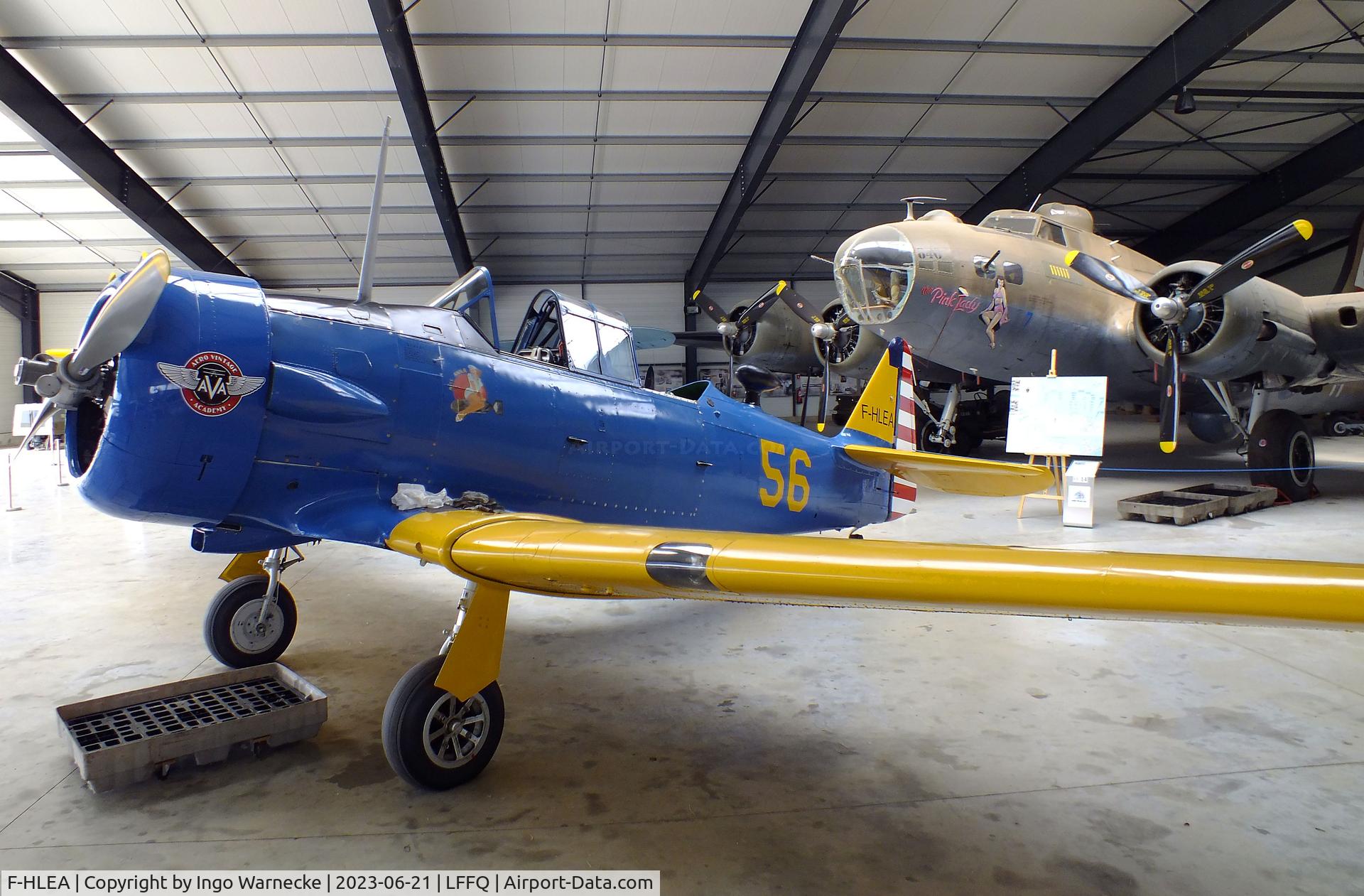 F-HLEA, North American T-6G Texan C/N 168-160, North American T-6G Texan at the Musee Volant Salis/Aero Vintage Academy, Cerny