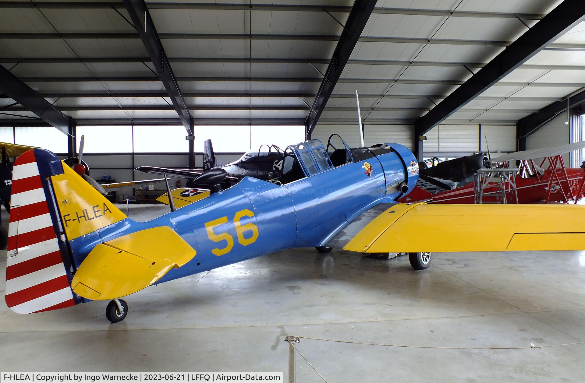 F-HLEA, North American T-6G Texan C/N 168-160, North American T-6G Texan at the Musee Volant Salis/Aero Vintage Academy, Cerny