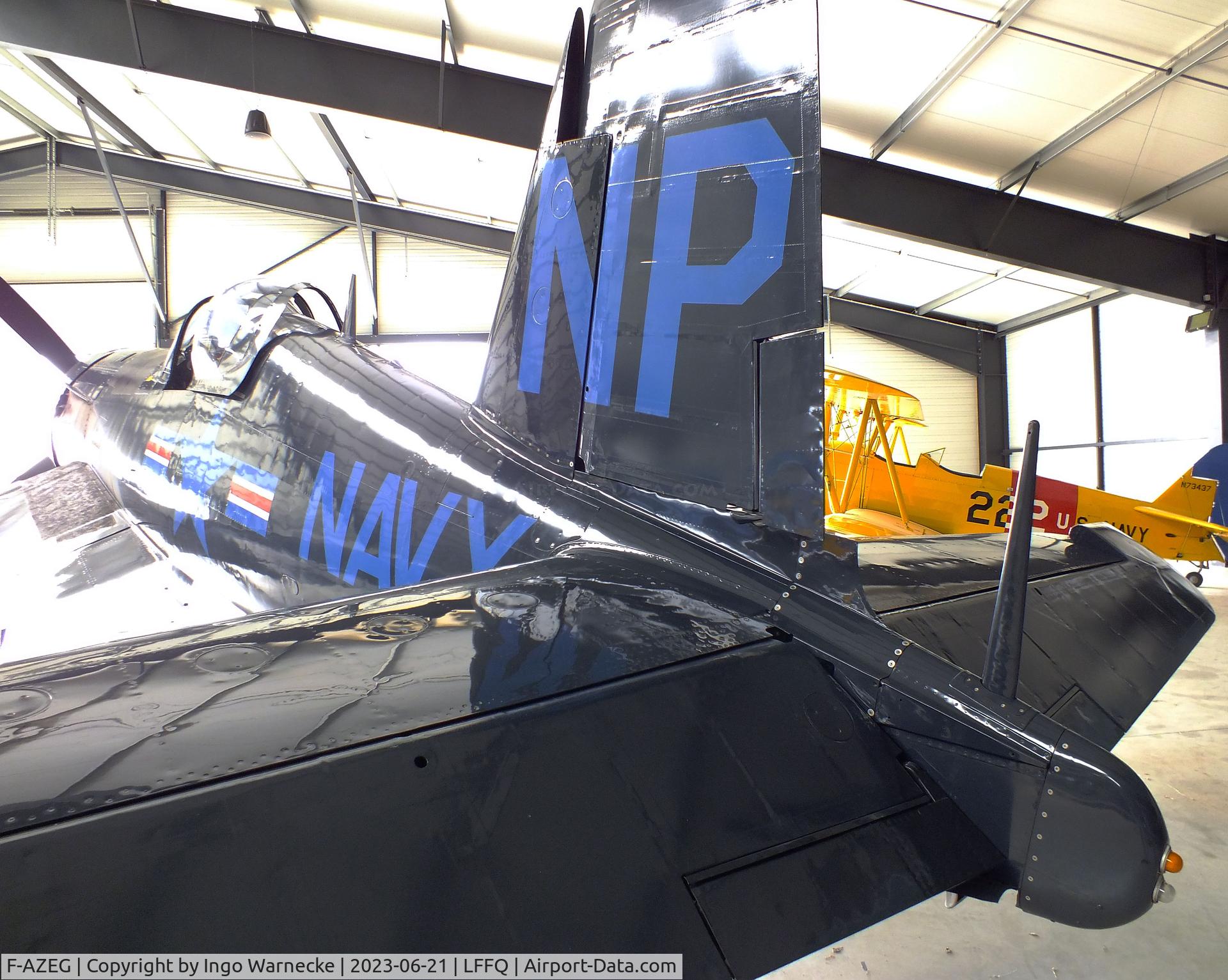F-AZEG, 1944 Vought F4U-5NL Corsair C/N 124-724, Vought F4U-5NL Corsair at the Musee Volant Salis/Aero Vintage Academy, Cerny